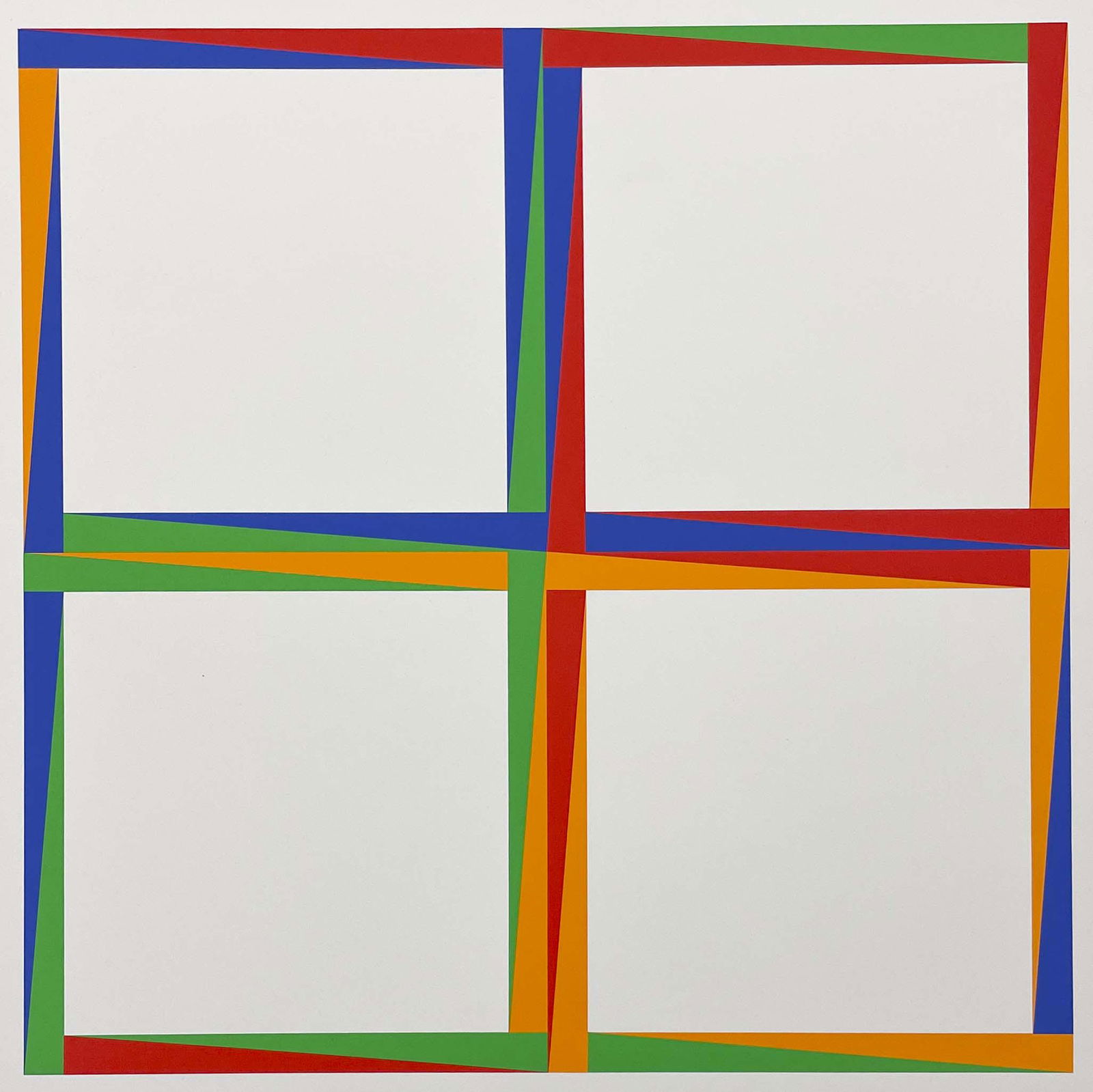 Max Bill - Untitled (4 white squares) (1 of 3)