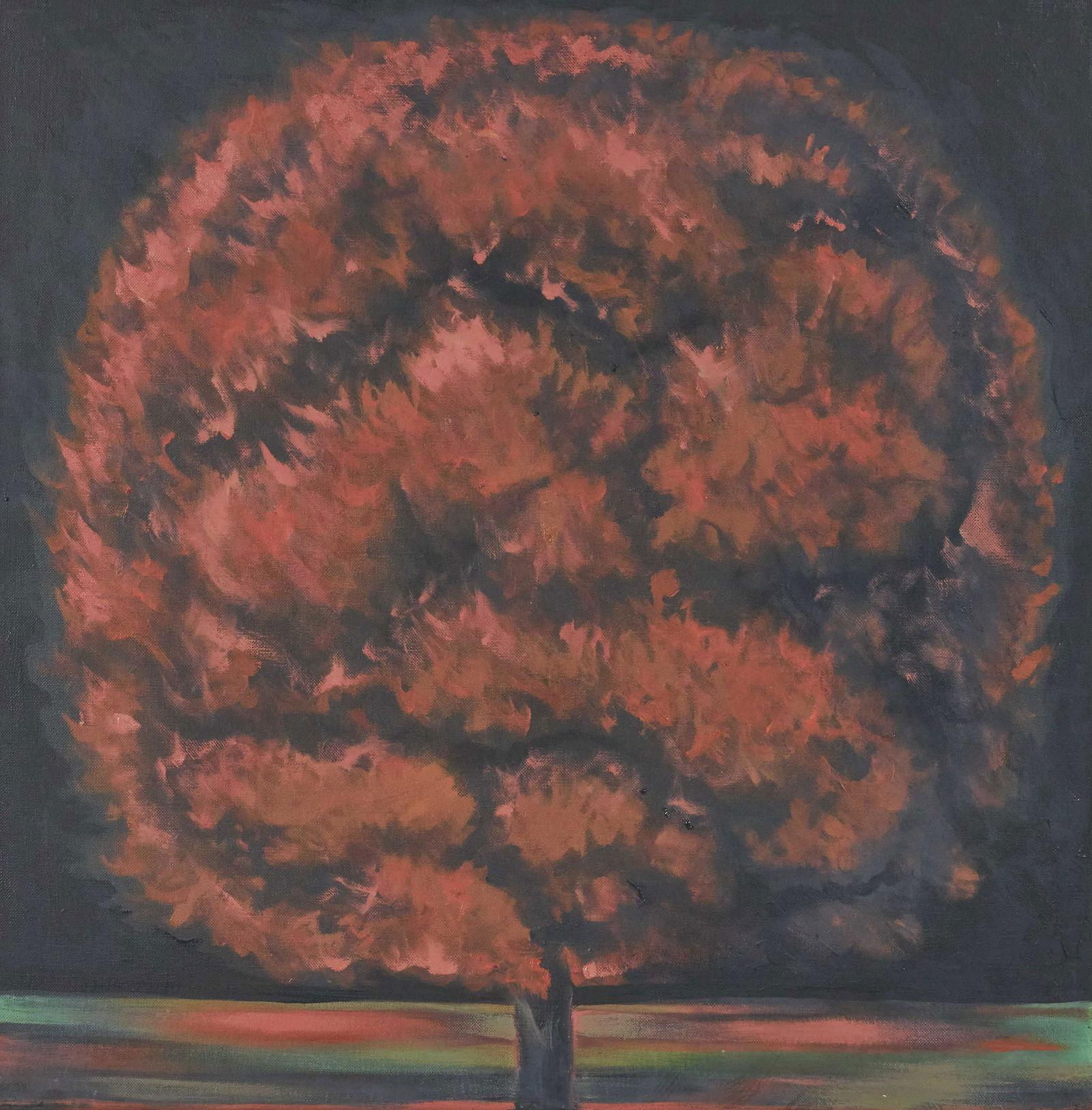 Lowell Nesbitt - Nocturnal, Red Tree (1 of 3)