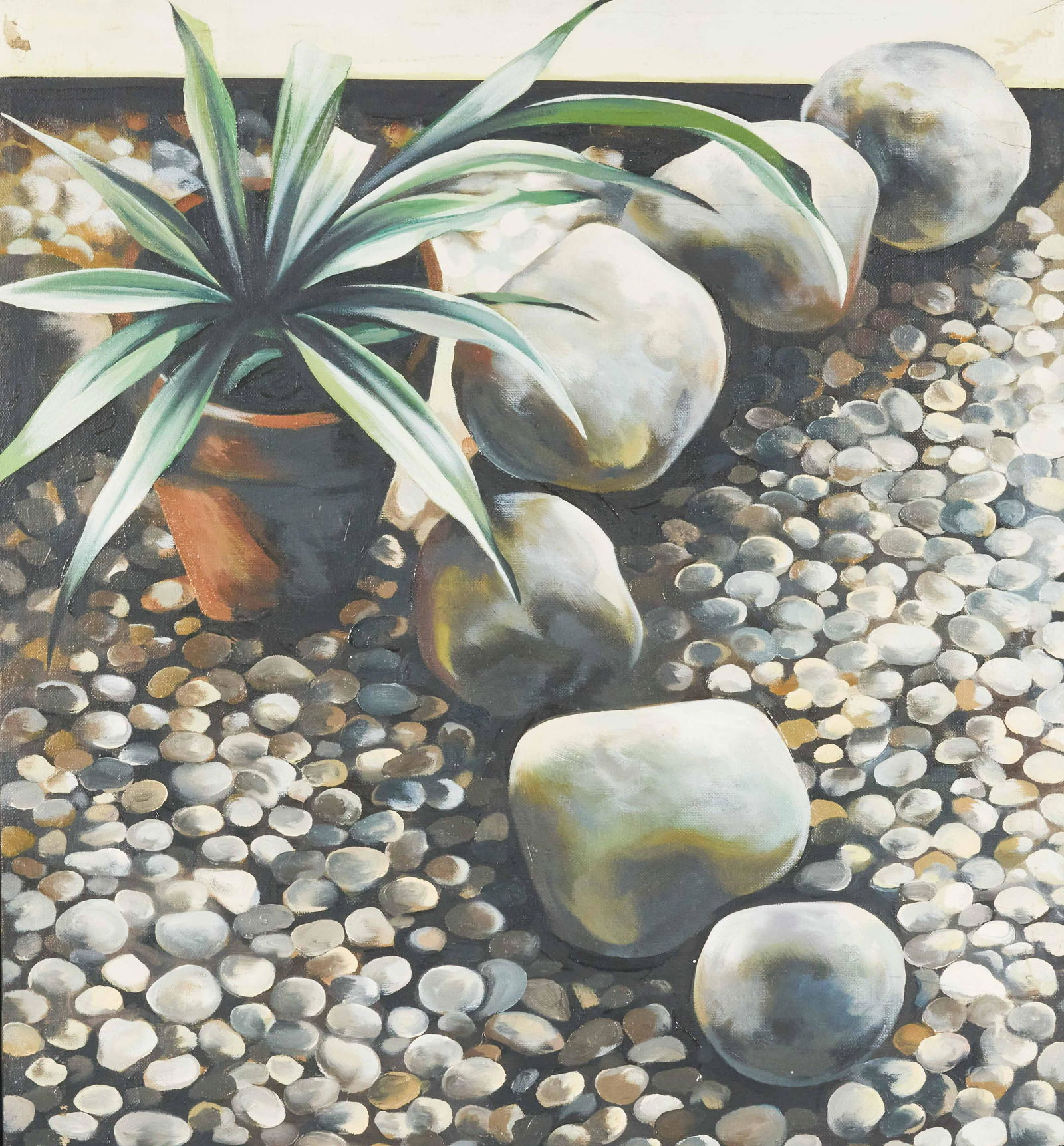 Lowell Nesbitt - Plant and Rocks (1 of 3)