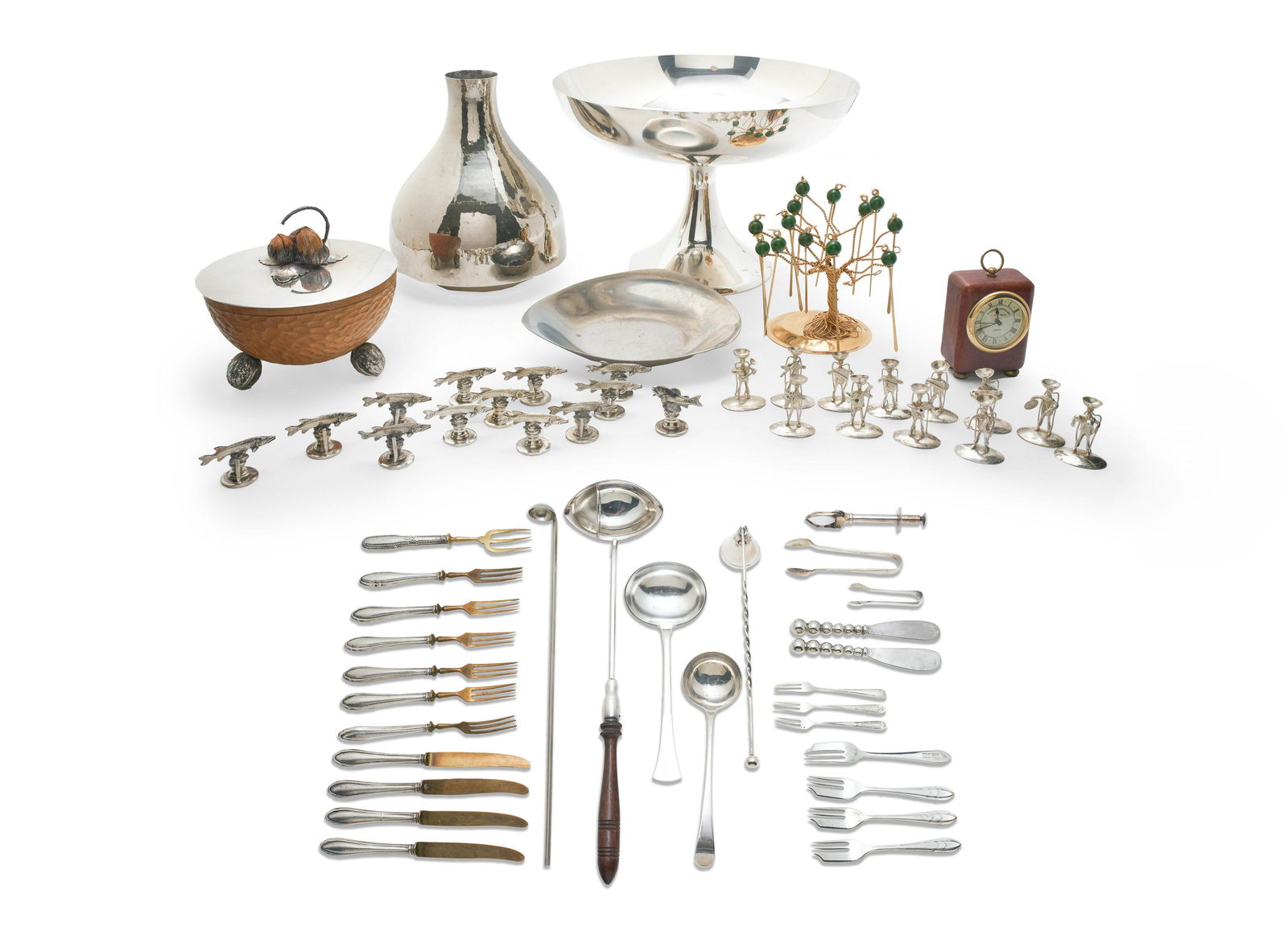 Assorted Silverware, Serving Pieces, and Place Card (1 of 4)