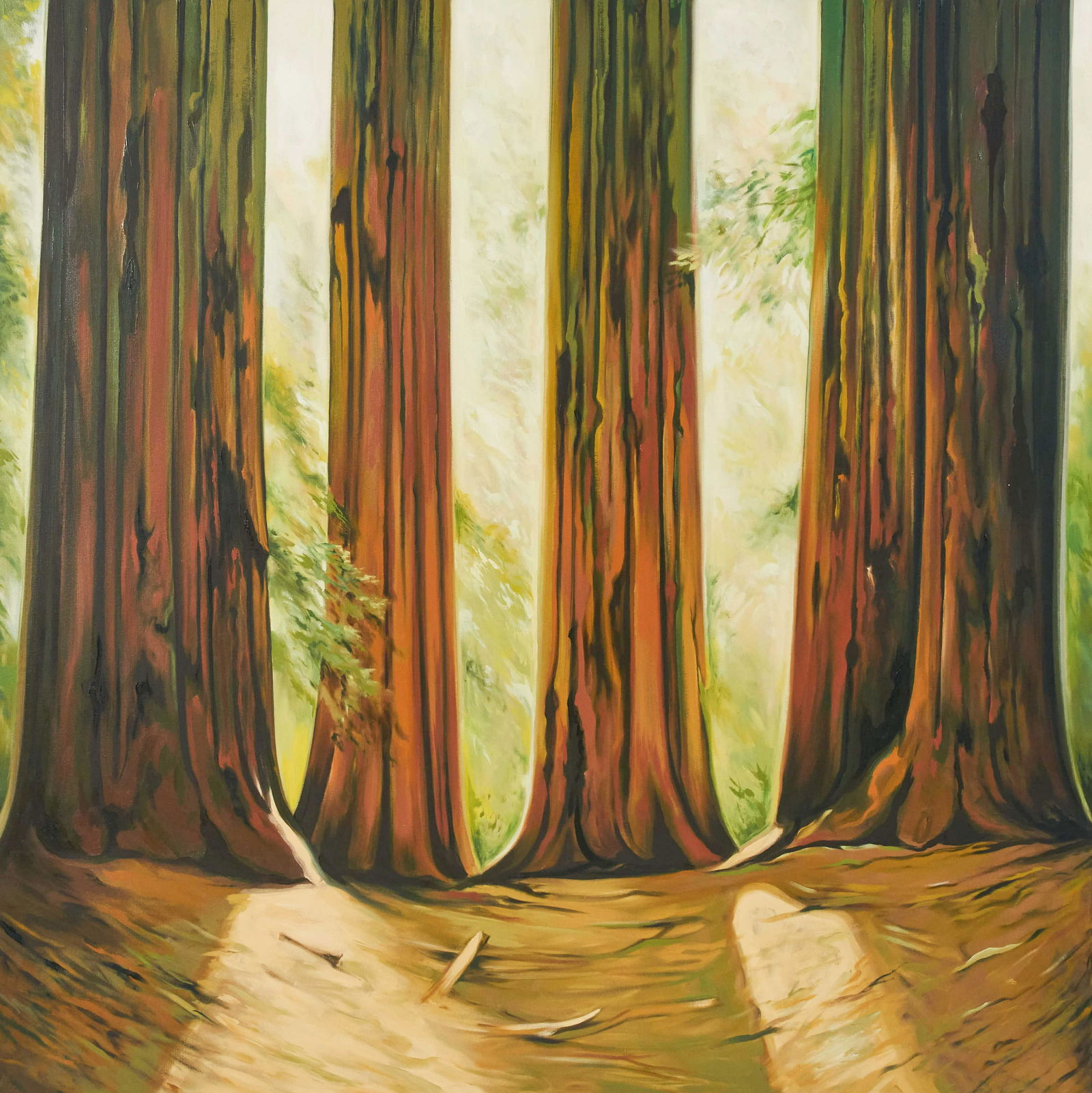 Lowell Nesbitt - Sequoia National Park, California: Lot 42 Lowell Nesbitt American (1933-1993) Sequoia National Park, California (1989) oil on canvas signed verso 48 x 48 inches Provenance: From the estate of Lowell Nesbitt