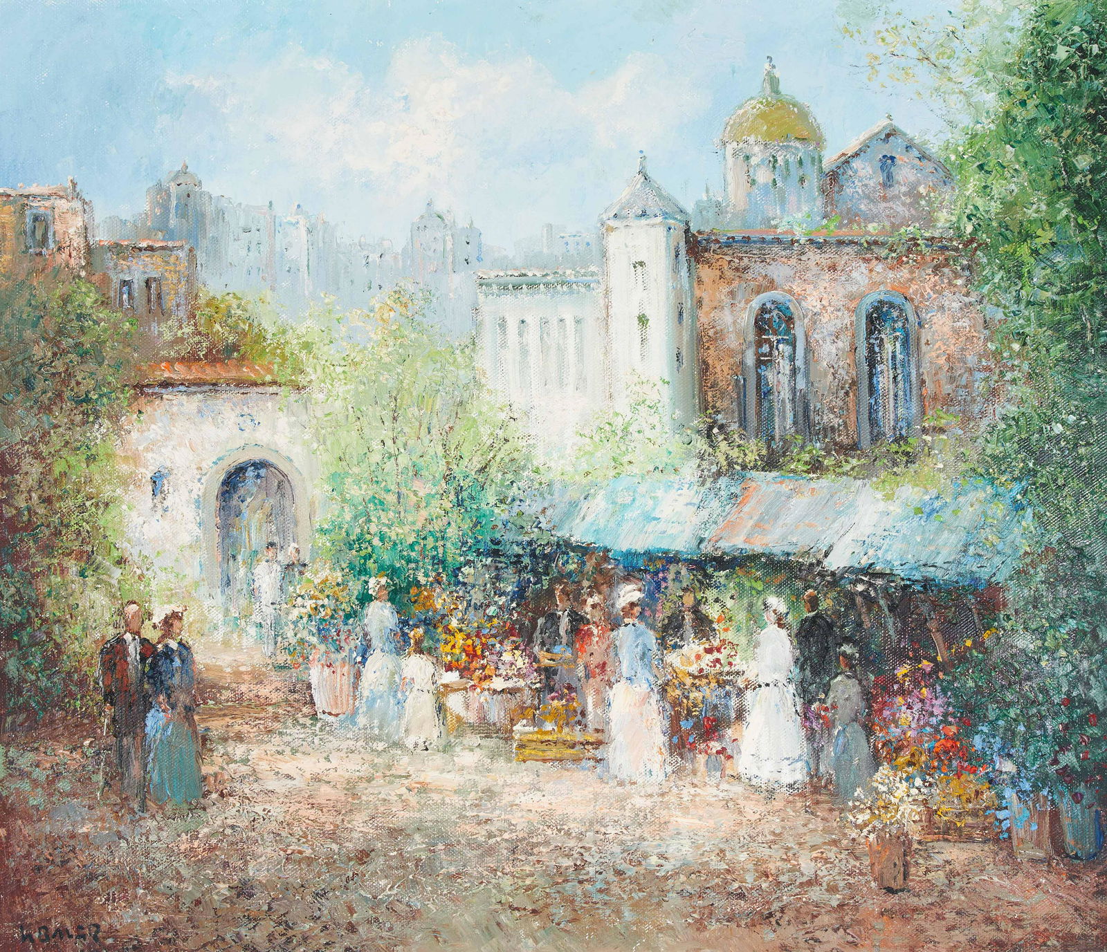Willi Bauer - The Flower Market (1 of 2)