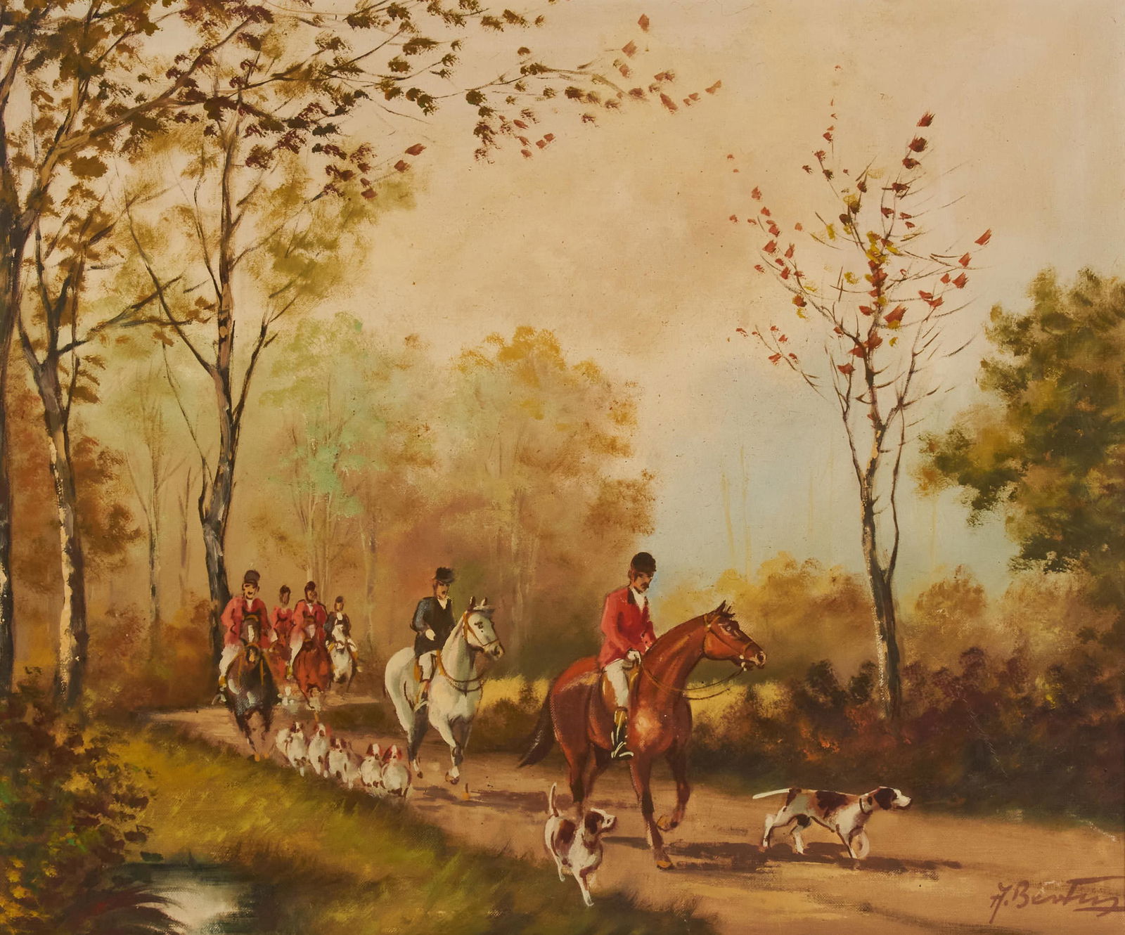 Artist Unknown - Untitled (Hunting scene) (1 of 3)
