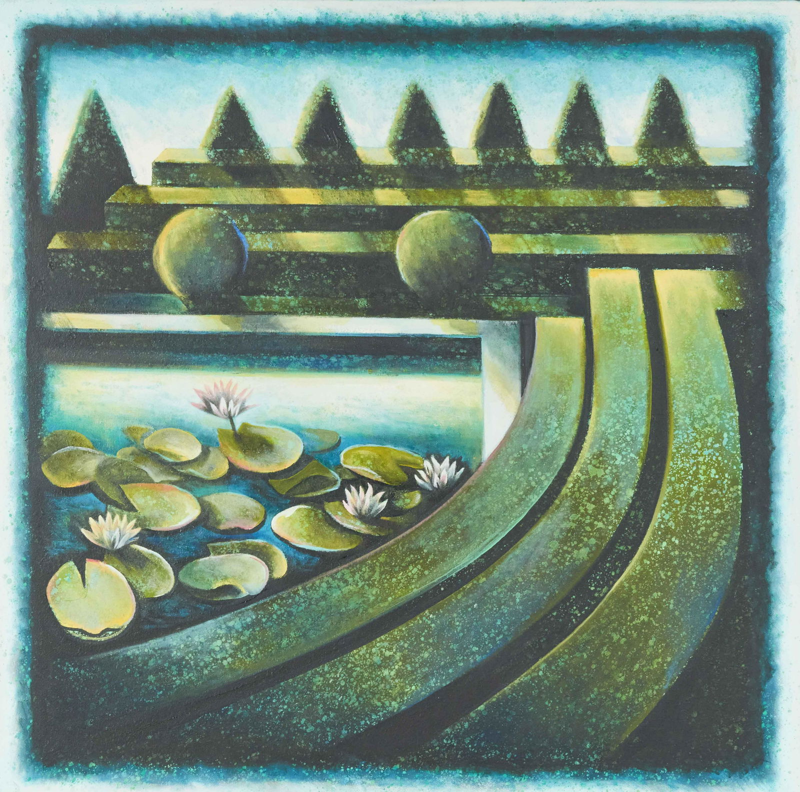 Lowell Nesbitt - Formal Gardens (1 of 3)