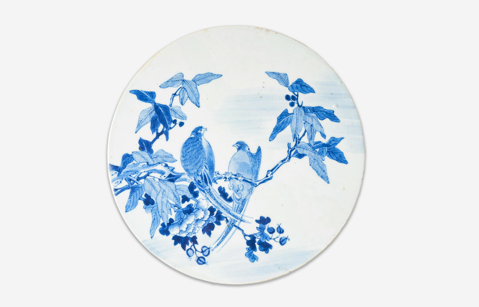 A Chinese Republic Era Porcelain Tile 20th Century (1 of 5)