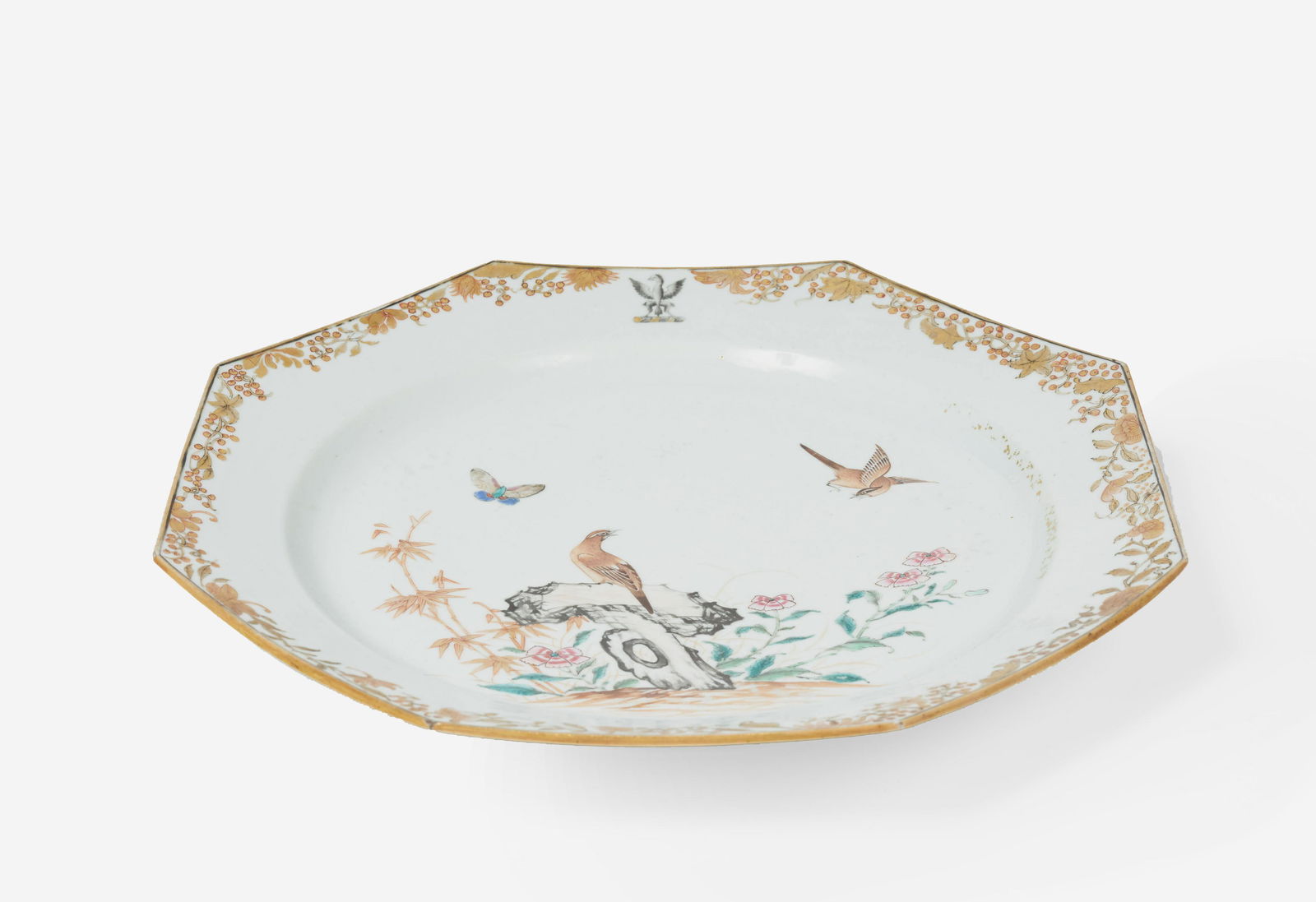 A Chinese Export Hand-painted Dish 19th Century (1 of 4)