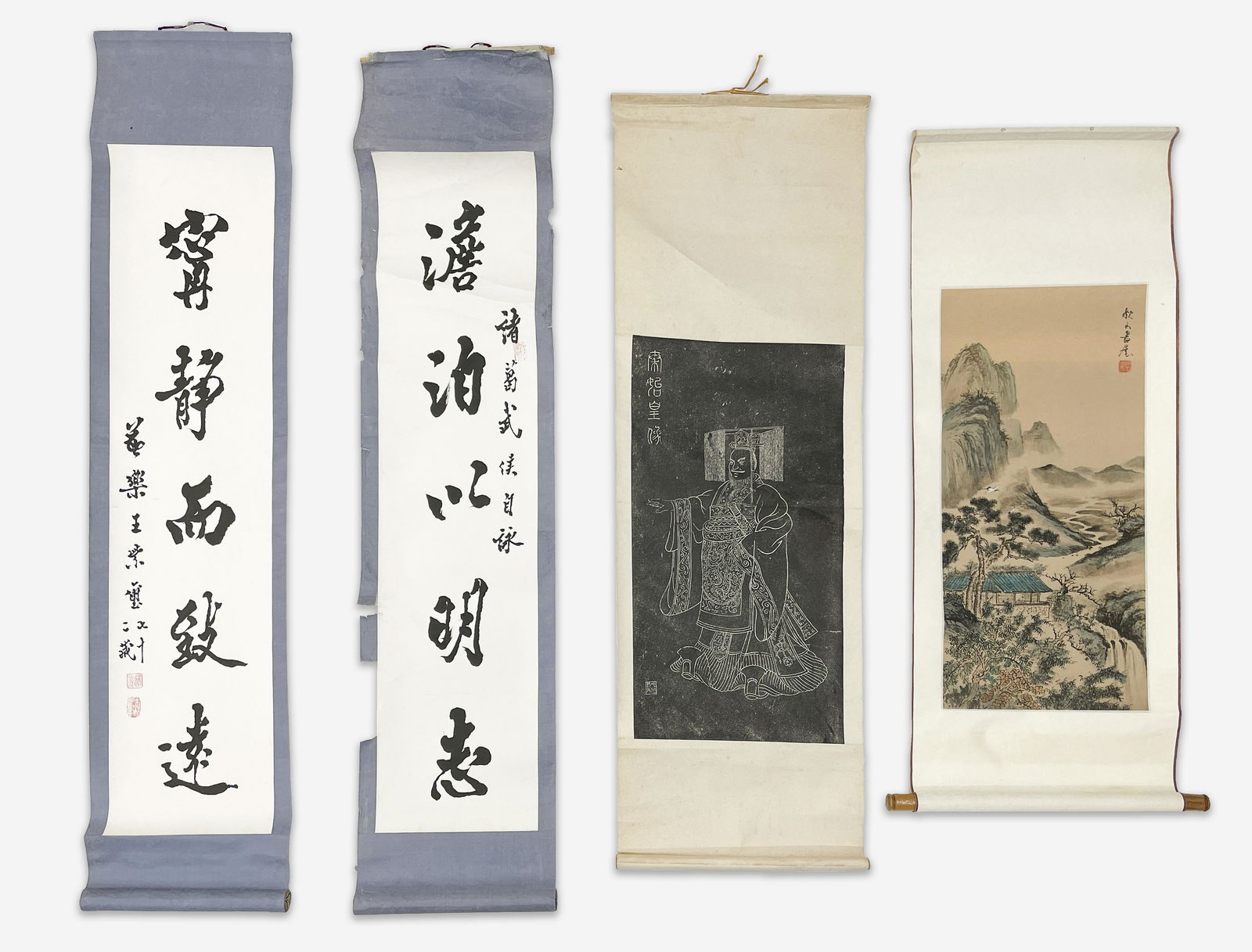 A Group of Four Chinese Scrolls (1 of 4)