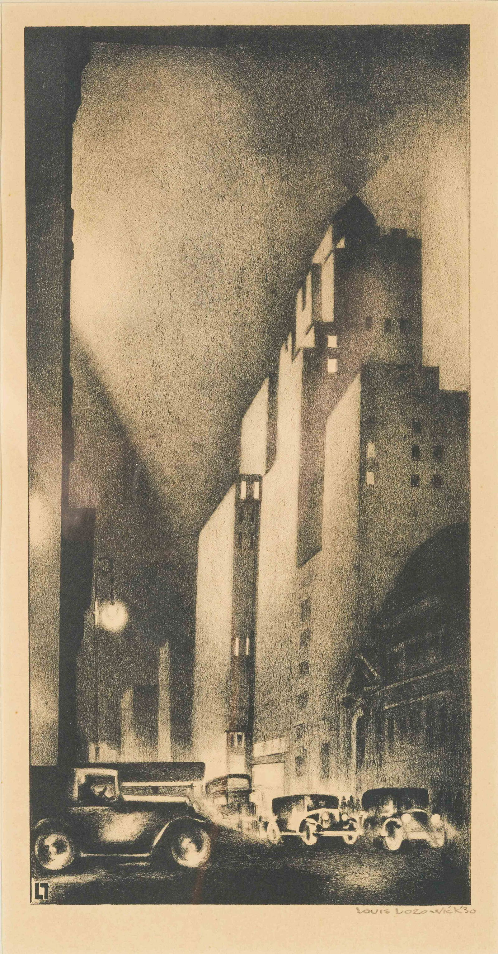 Louis Lozowick - 57th Street (Rubber Center) (1 of 6)