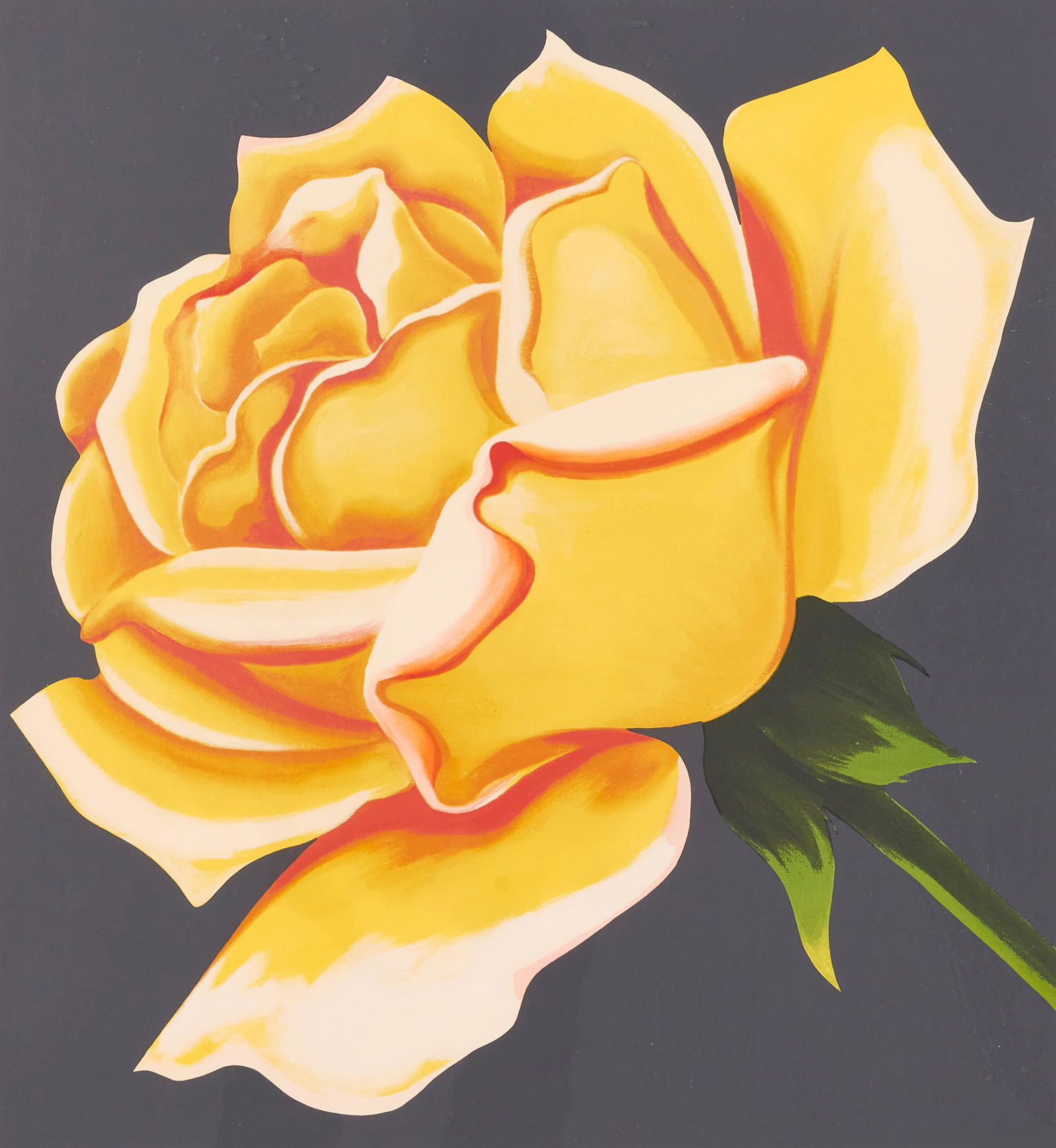 Lowell Nesbitt - Untitled (Yellow rose) (1 of 3)