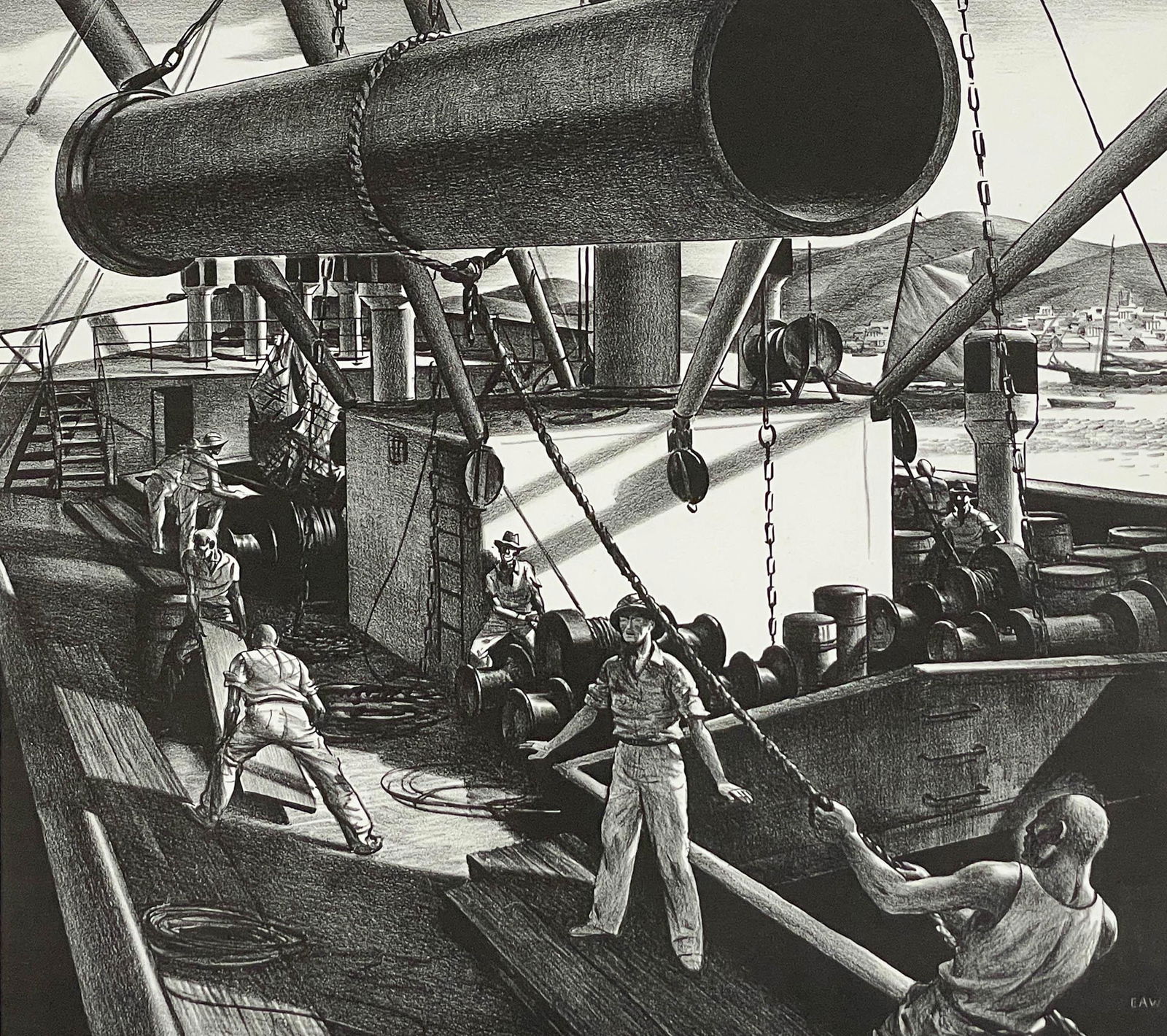 Edward Arthur Wilson - Untitled (Pipeline Transport) (1 of 3)