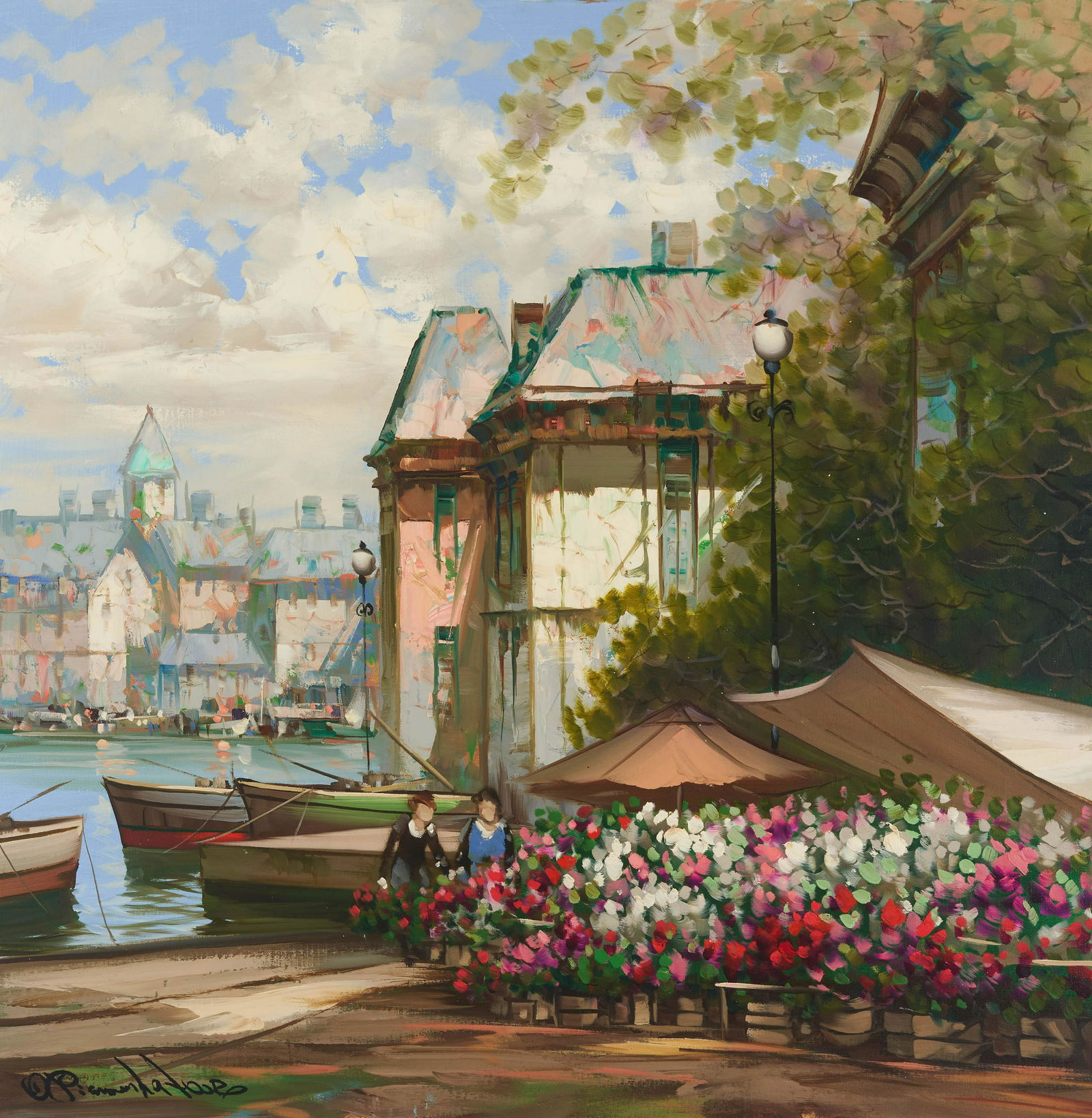 Pierre Latour - Flower Market Canal (1 of 2)