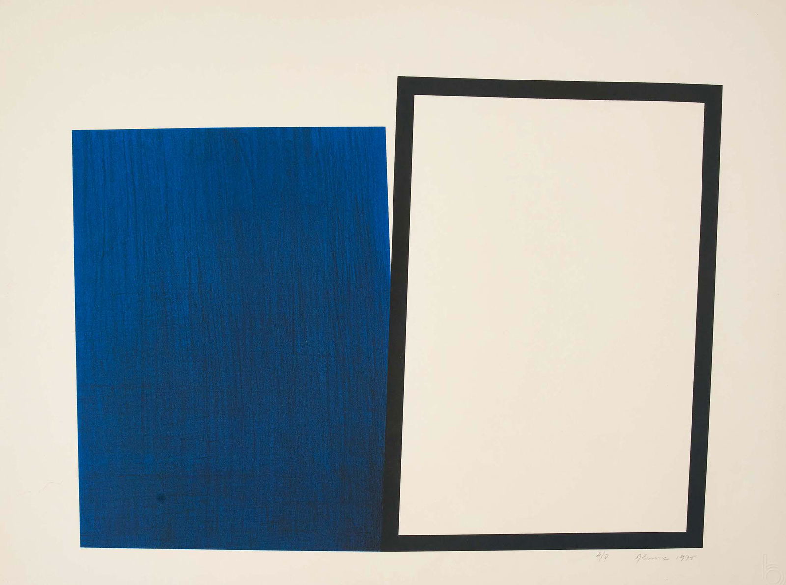 Unknown Artist - Untitled (Black and Blue Squares) (1 of 4)