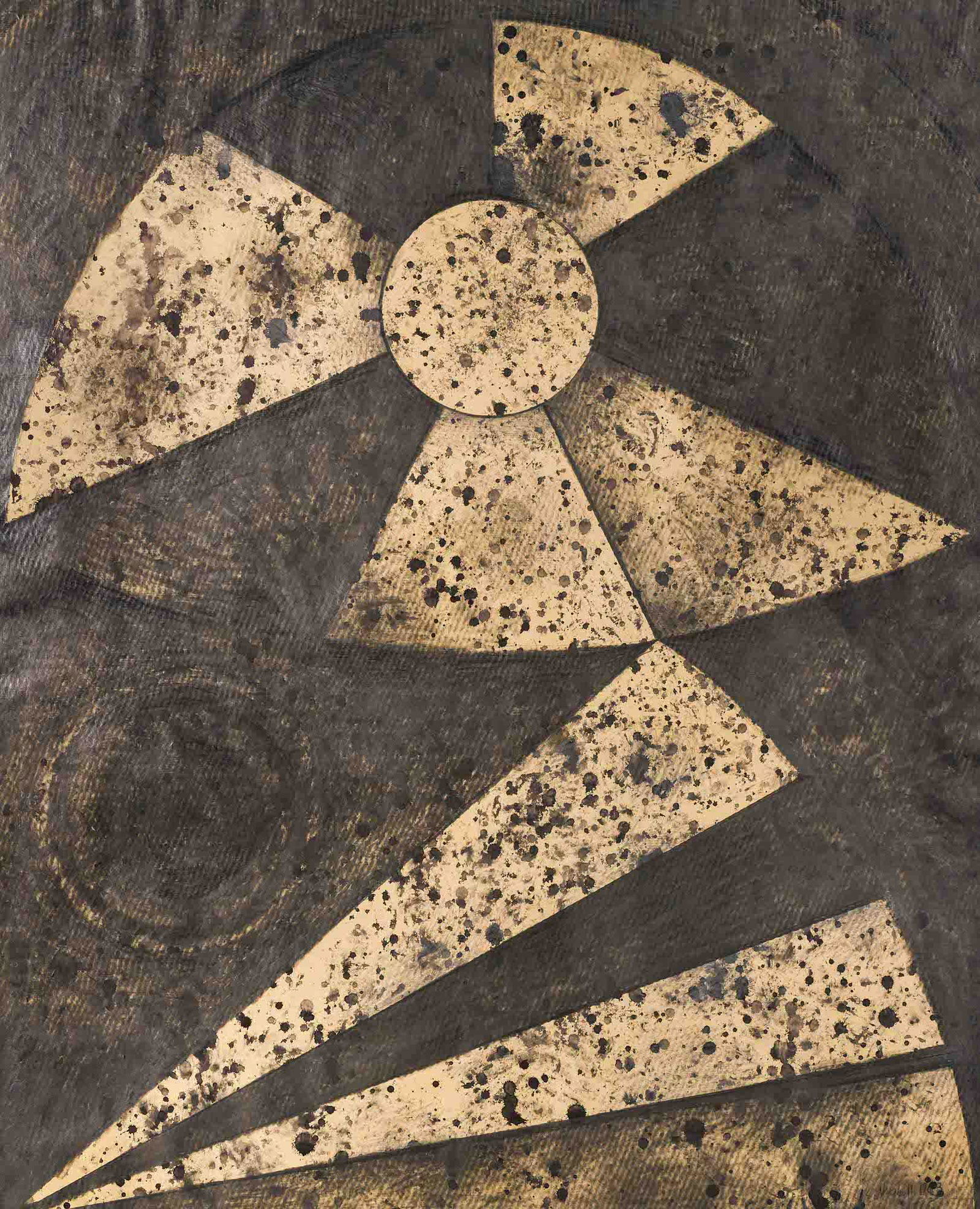 Lowell Nesbitt - Oval with Geometric Section (1 of 4)