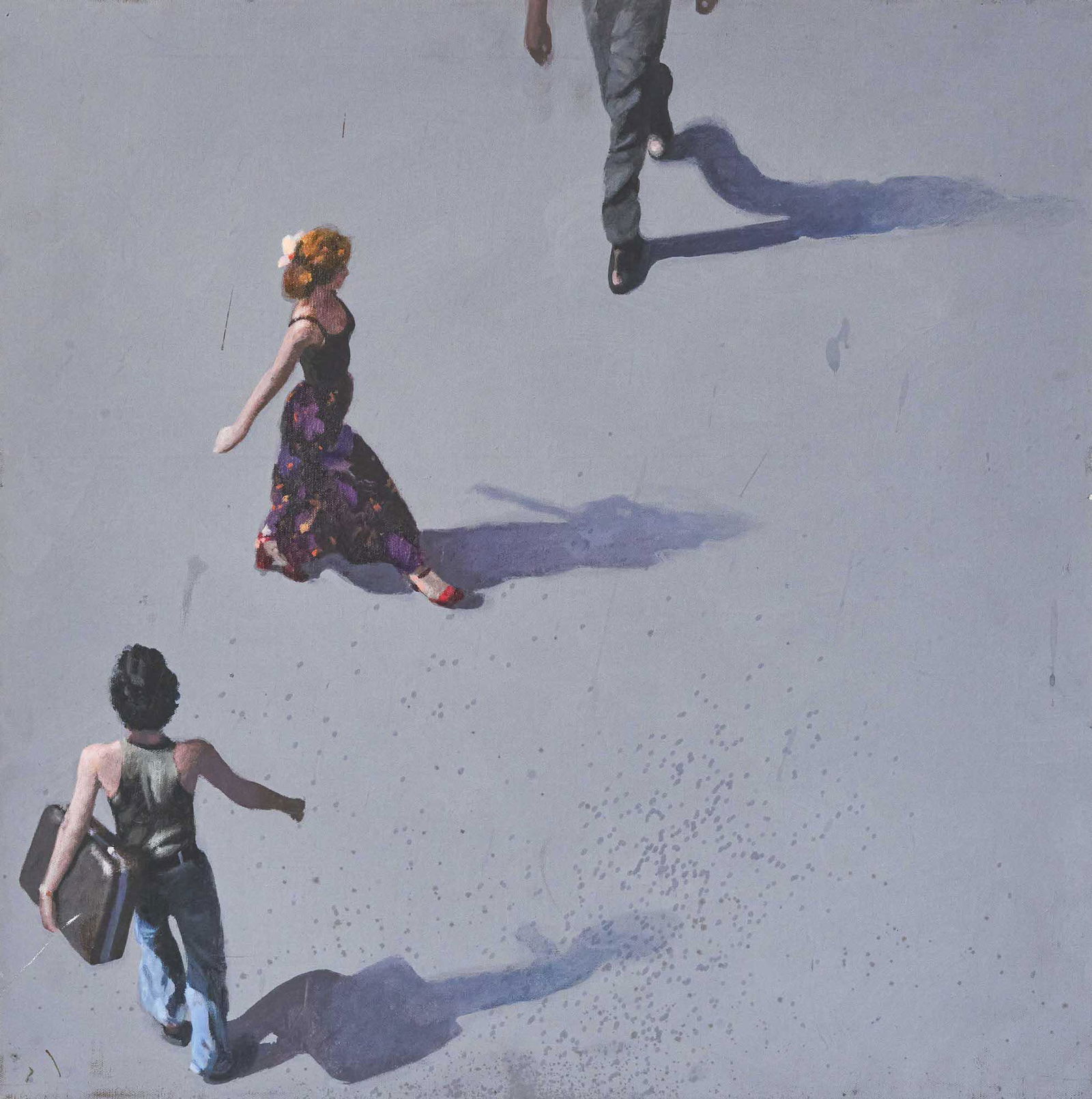 Martin Hoffman - Untitled (Pedestrians): Lot 78 Martin Hoffman American (1935-2015) Untitled (Pedestrians) (1972) acrylic on canvas signed verso 24 7/8 x 24 7/8 inches Provenance: From the Estate of Friede Gorewitz Previously in the collecti