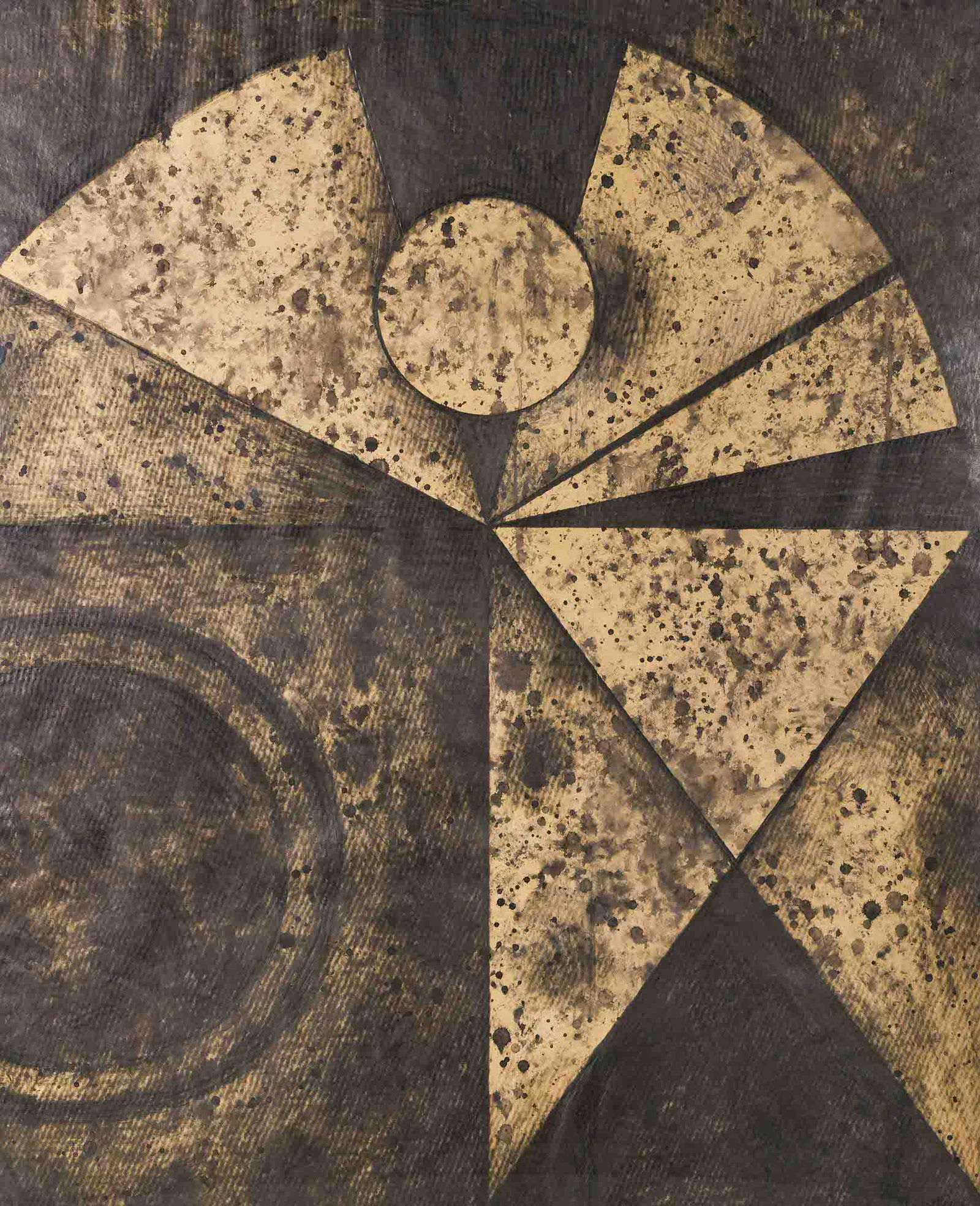 Lowell Nesbitt - Oval with Geometric Section II (1 of 4)