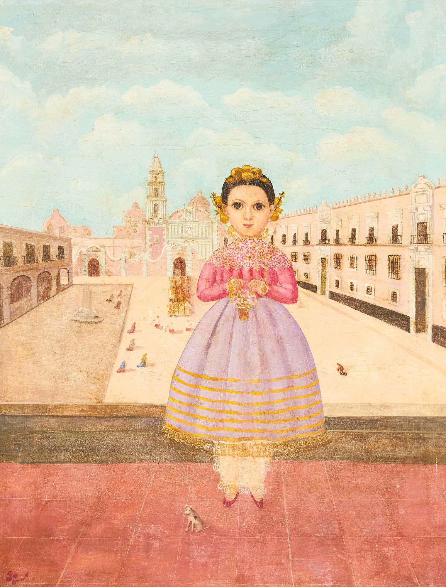 Agapito Labios - Girl with Basket: Lot 5 Agapito Labios Mexican (1898-1996) Girl with Basket oil on canvas signed on the lower right side 24 x18 inches