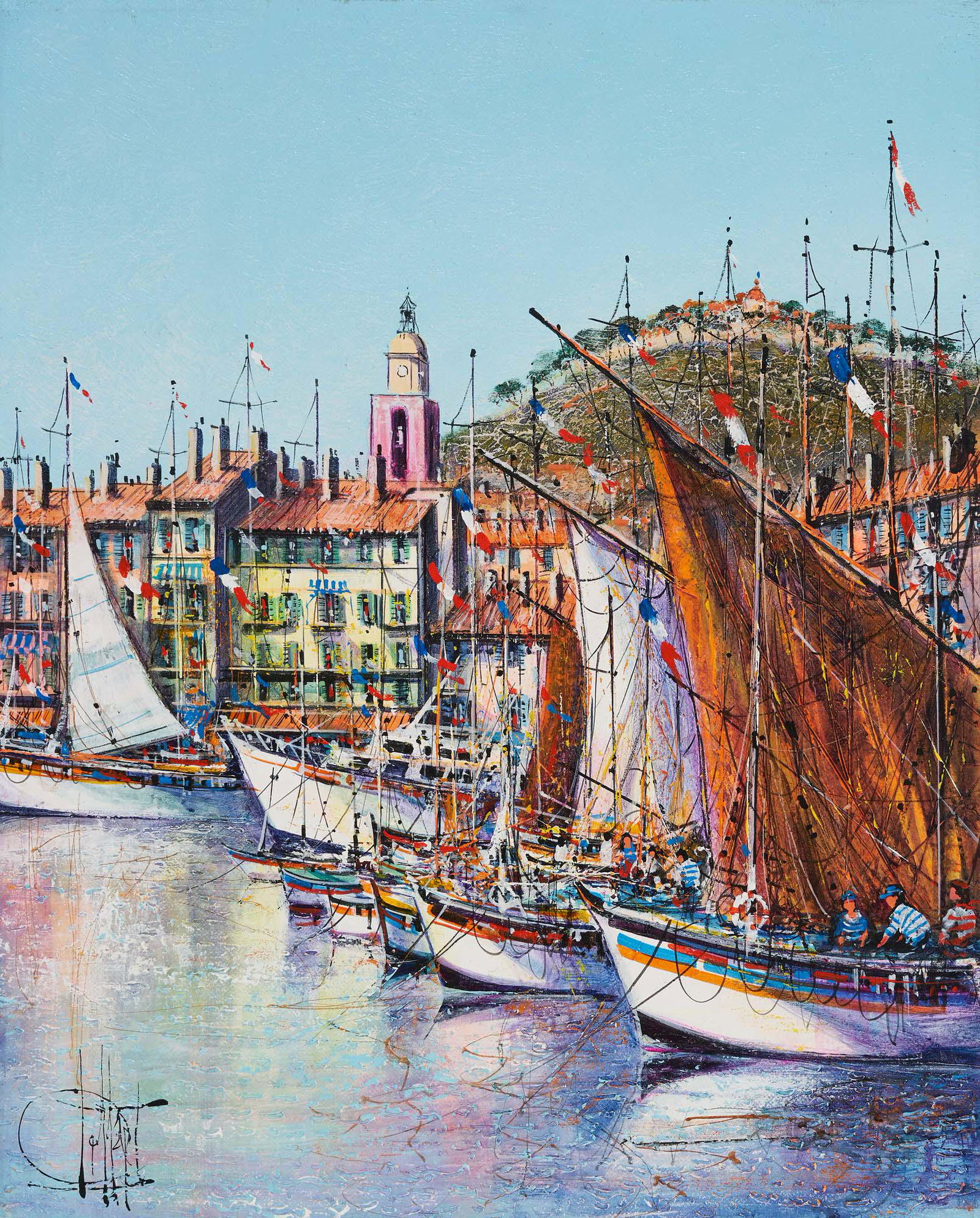 Guy Dessapt - St. Tropez Harbor (1 of 2)
