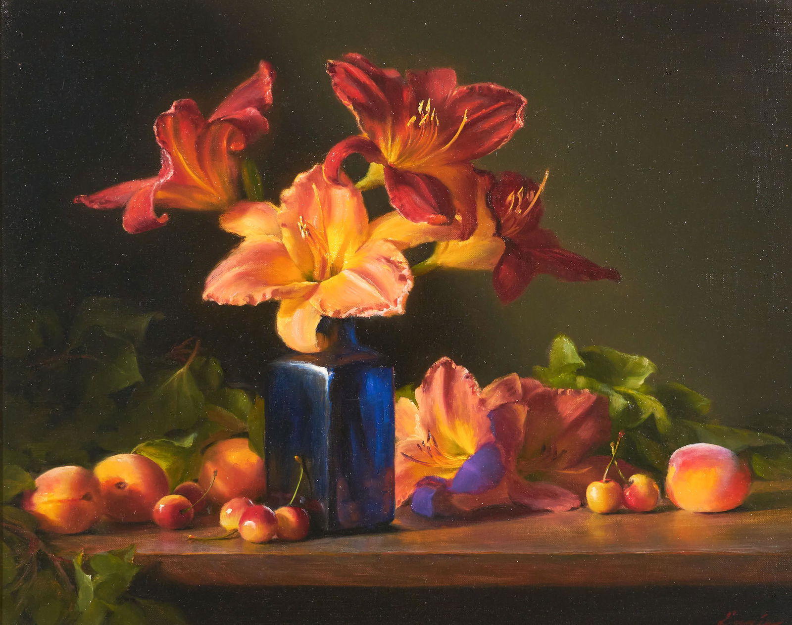 Cary Ennis - Apricots, Lilies and Blue (1 of 3)