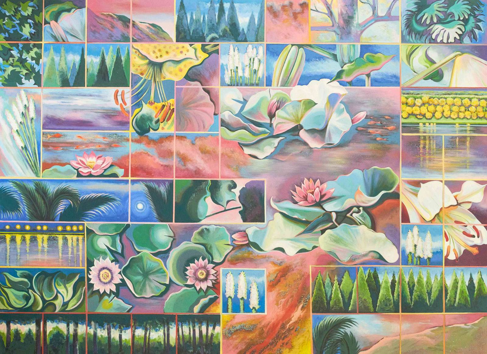 Lowell Nesbitt - China: Lot 86 Lowell Nesbitt American (1933-1993) China (1983) oil on canvas signed verso 80 x 110 inches Provenance: From the Estate of Lowell Nesbitt