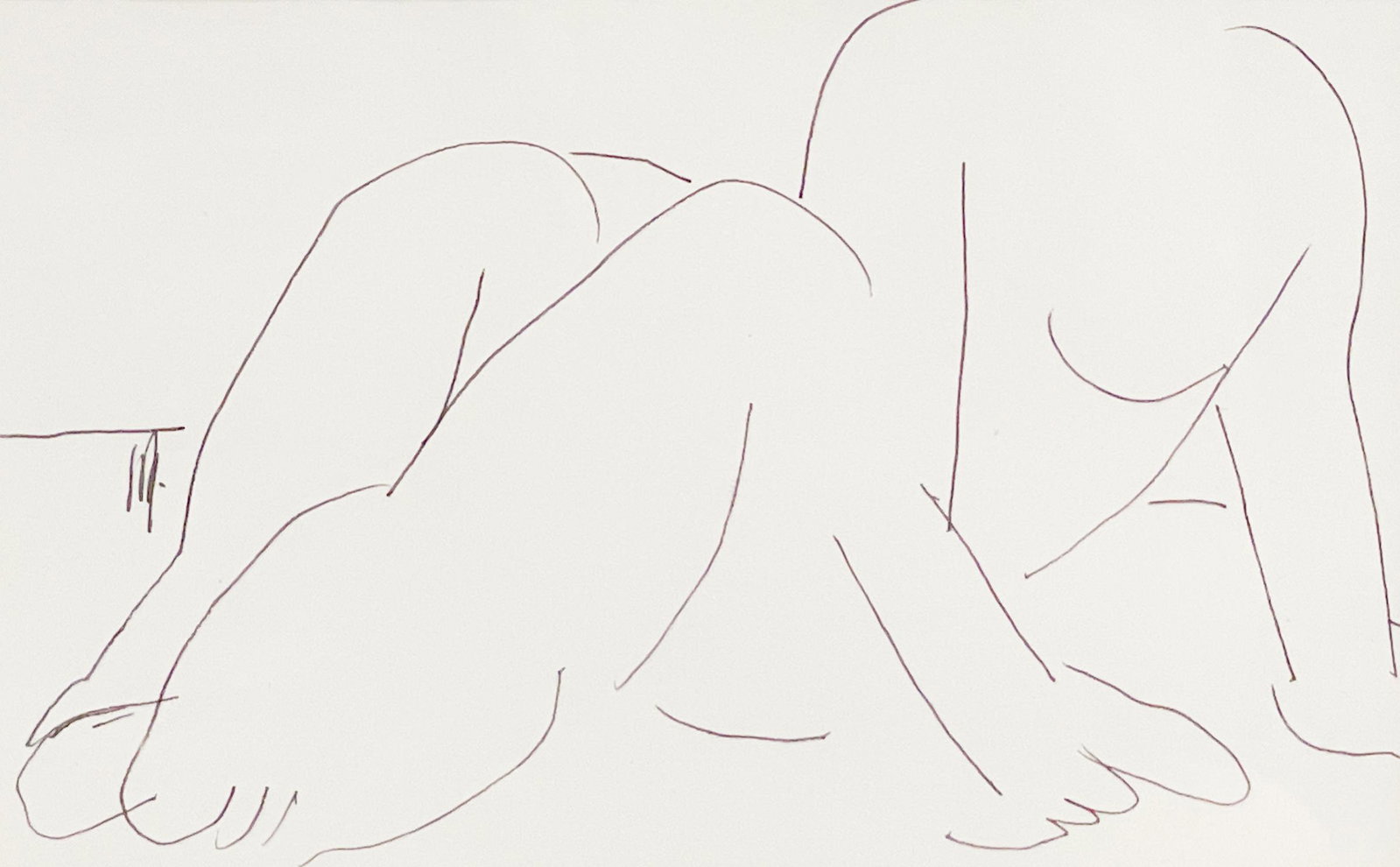 Inés Bancalari - Untitled (Figure): Lot 99 Inés Bancalari Argentinian (b. 1946) Untitled (Figure) (1999) ink on paper initialed on the left side sight: 4 3/4 x 7 1/2 inches Provenance: Cecilla De Torres Gallery label verso
