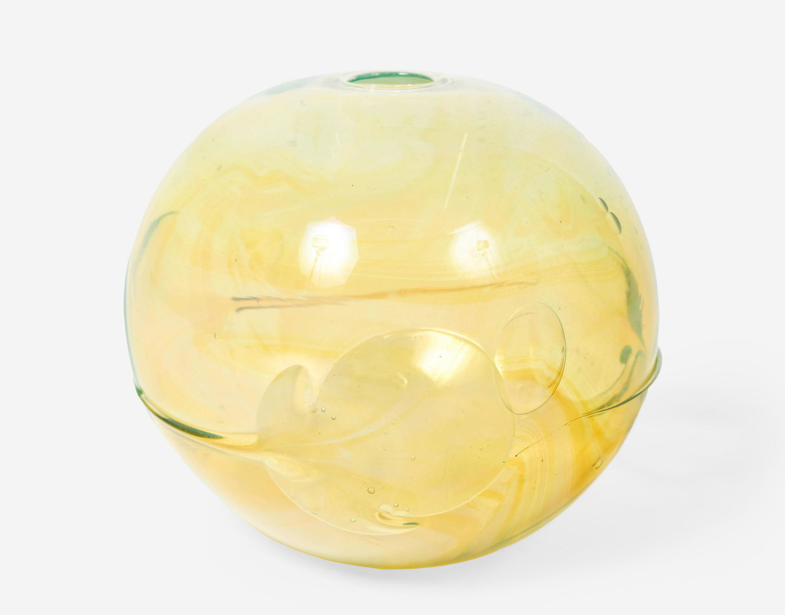 Paedra Bramhall - Glass Orb in Yellow (1 of 4)