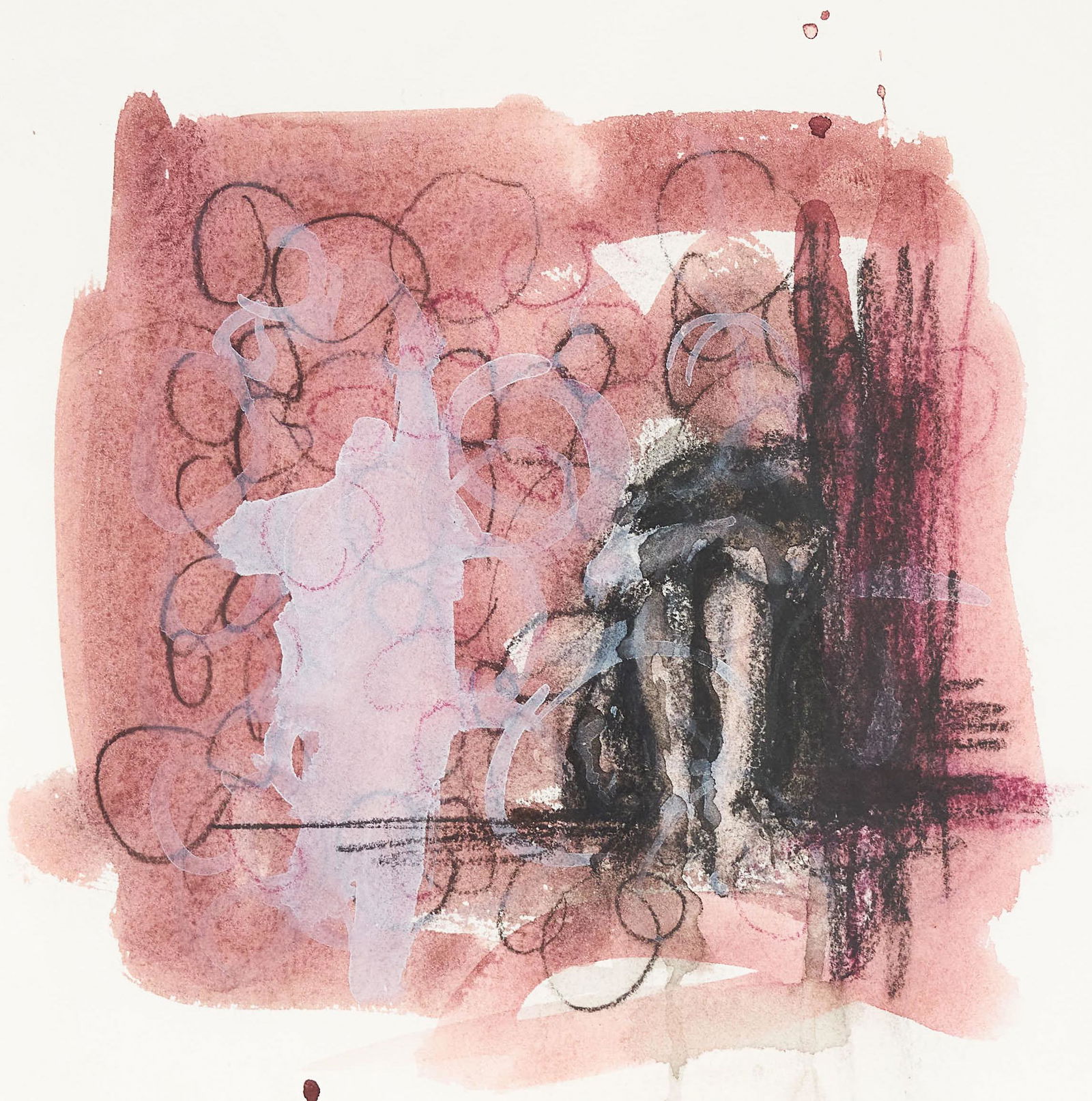 Unknown Artist - Untitled (Black and Red) (1 of 2)