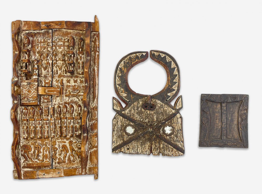 Dogon Door and 2 decorative African wall hanging items (1 of 3)