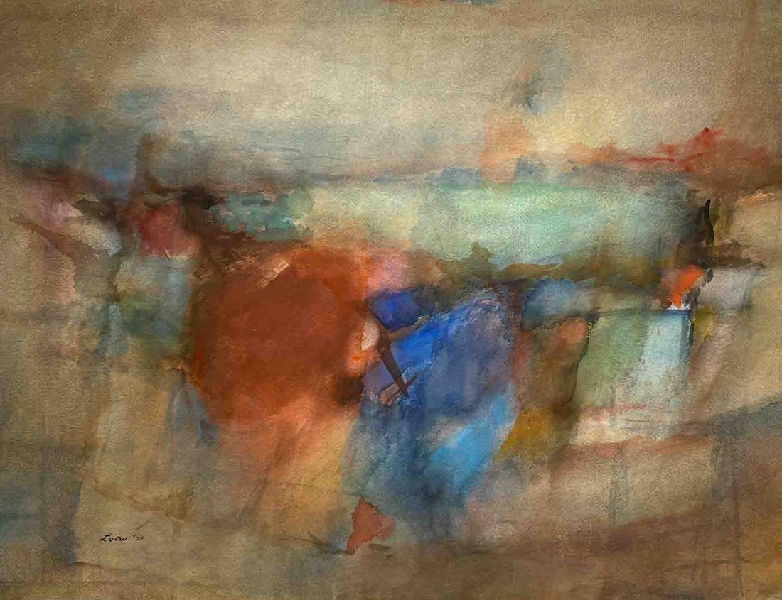 Michael Loew - Untitled #270: Lot 6 Michael Loew American (1907-1985) Untitled #270 (1973) watercolor on paper signed lower left 20 3/4 x 27 1/4 inches Provenance: From a private collection, by descent from the artist's estate