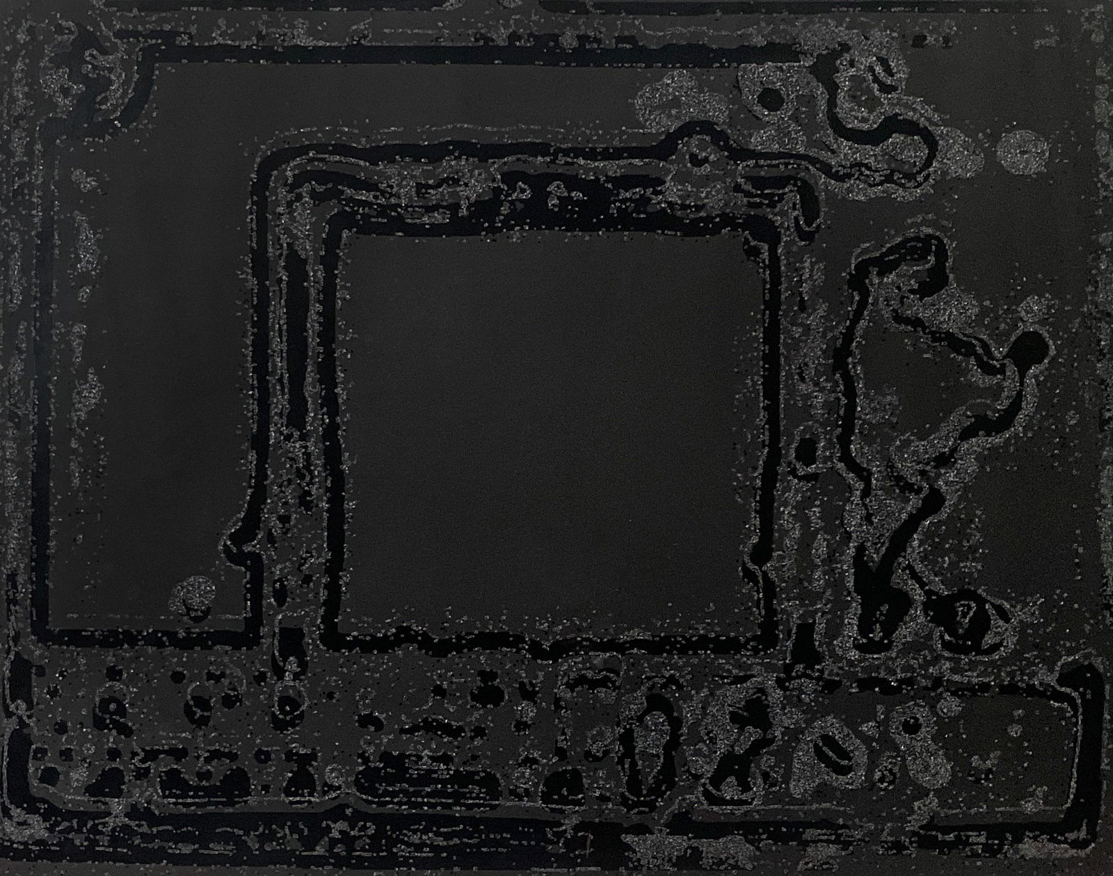 Peter Halley - Black on black (1 of 4)