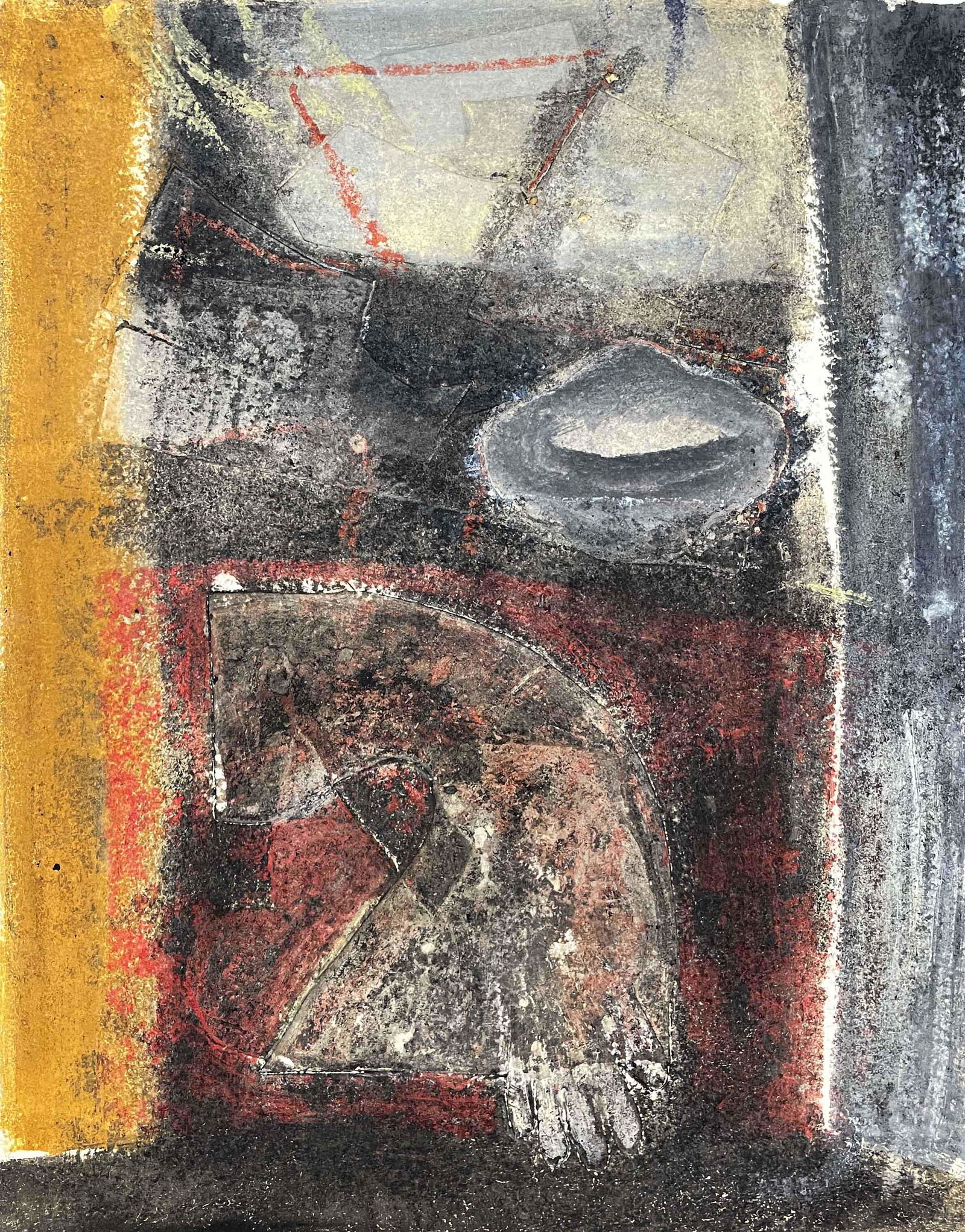 John Walker - Salsipuedes Forms: Lot 99 John Walker British (b. 1939) Salsipuedes Forms (1991) monoprint pencil signed lower right 50 x 40 inches