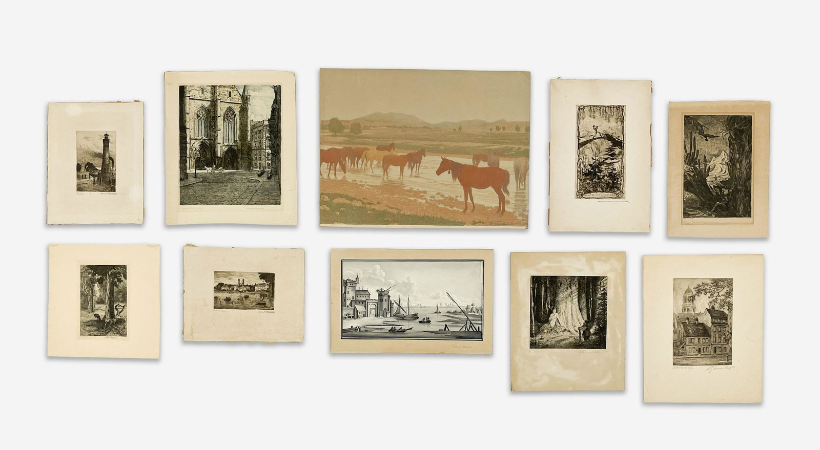 Various Artists - Assortment of 10 Works on Paper (1 of 9)