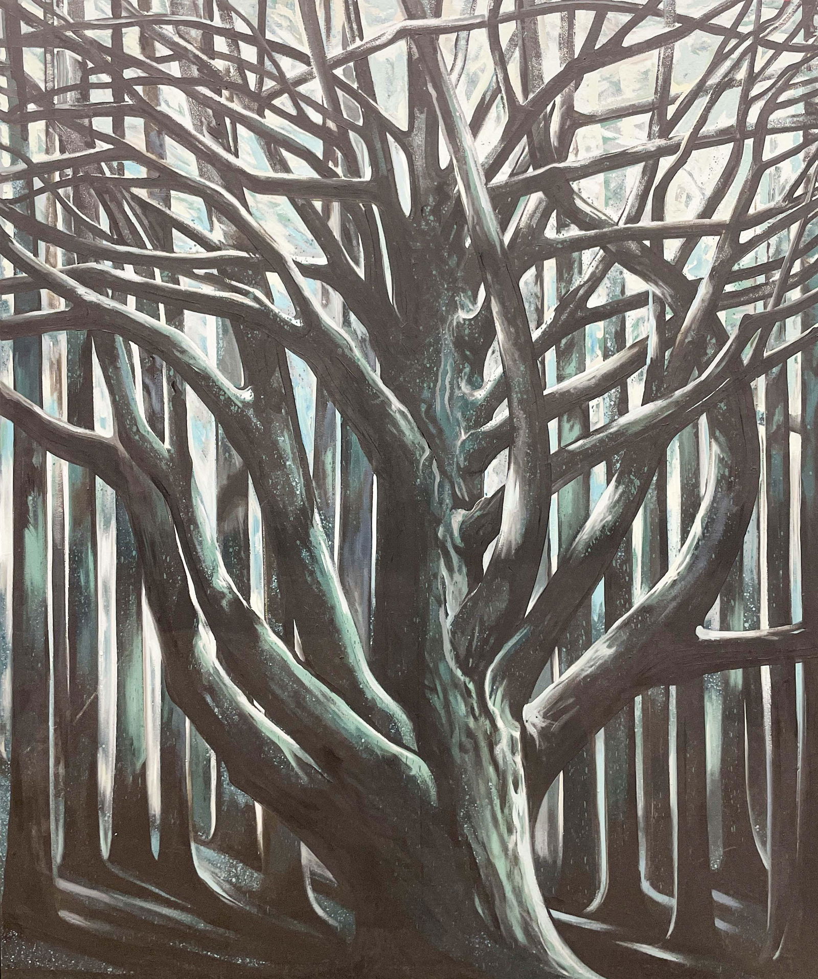 Lowell Nesbitt - Blue Tree (1 of 4)