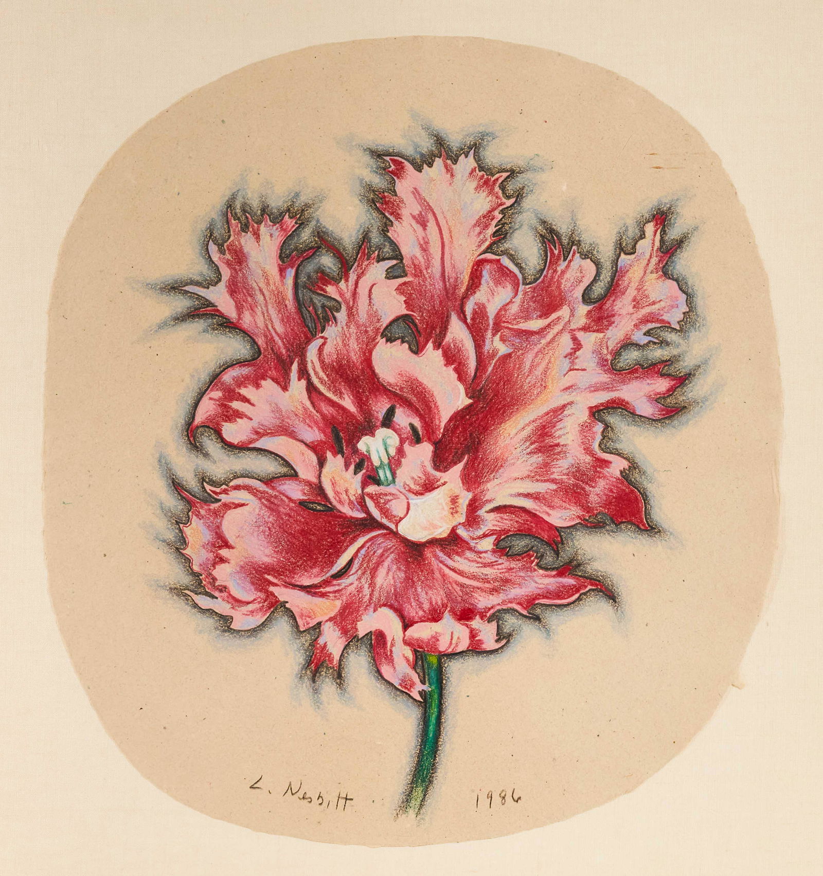 Lowell Nesbitt - Parrot Tulip (1 of 3)