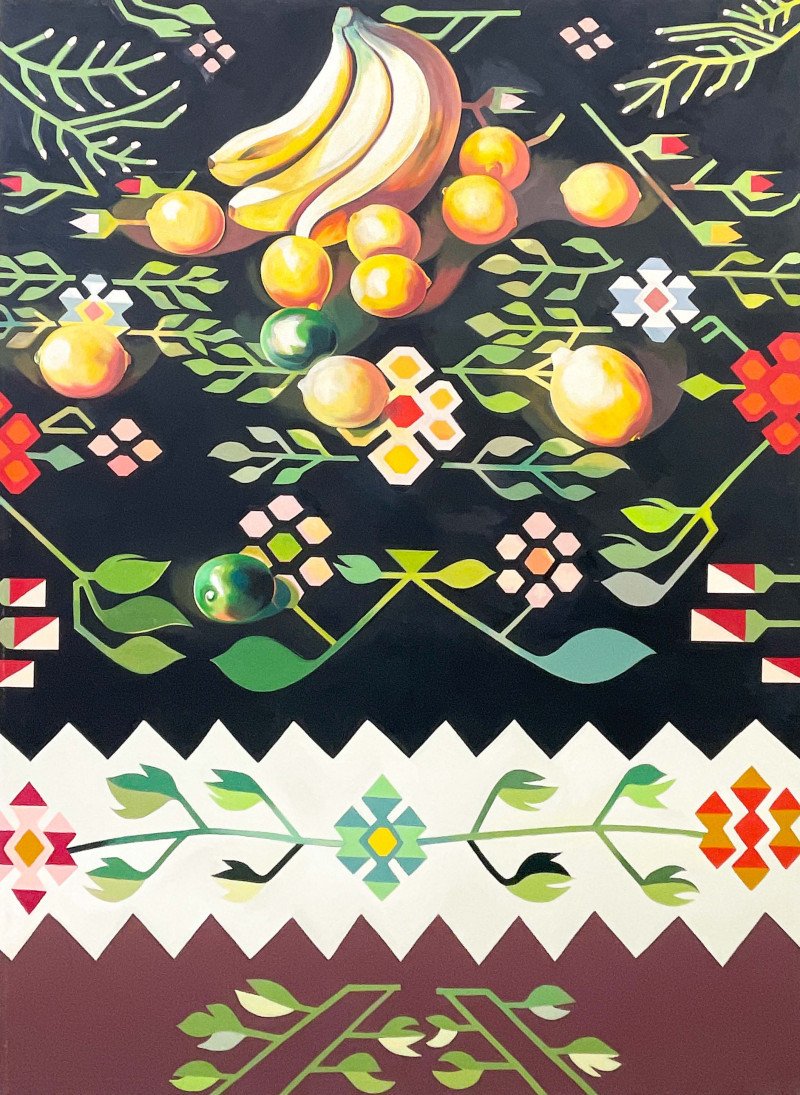 Lowell Nesbitt Fruit on Romanian Rug II (1 of 5)