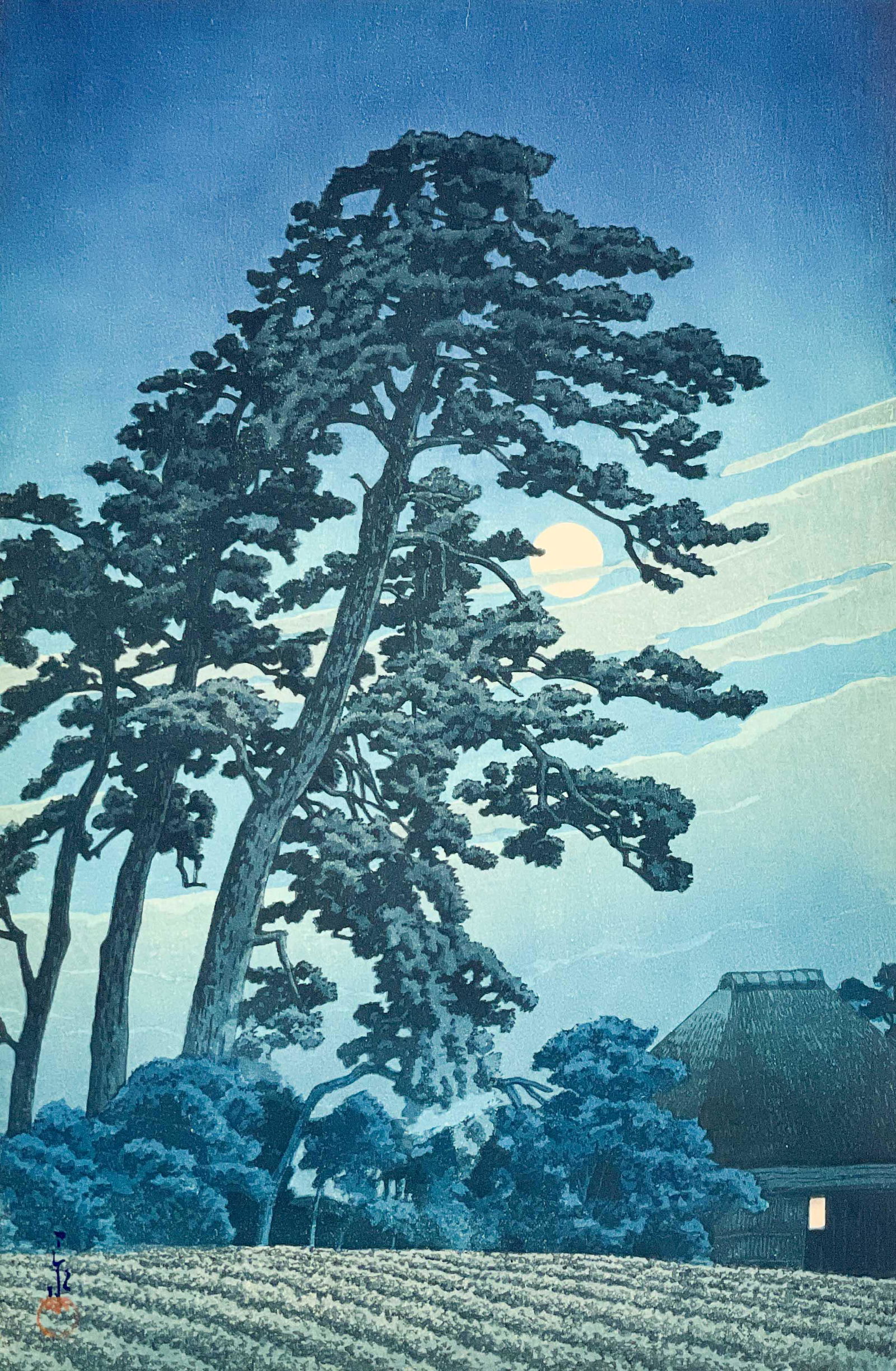 Hasui Kawase - Moon at Megome (1 of 4)
