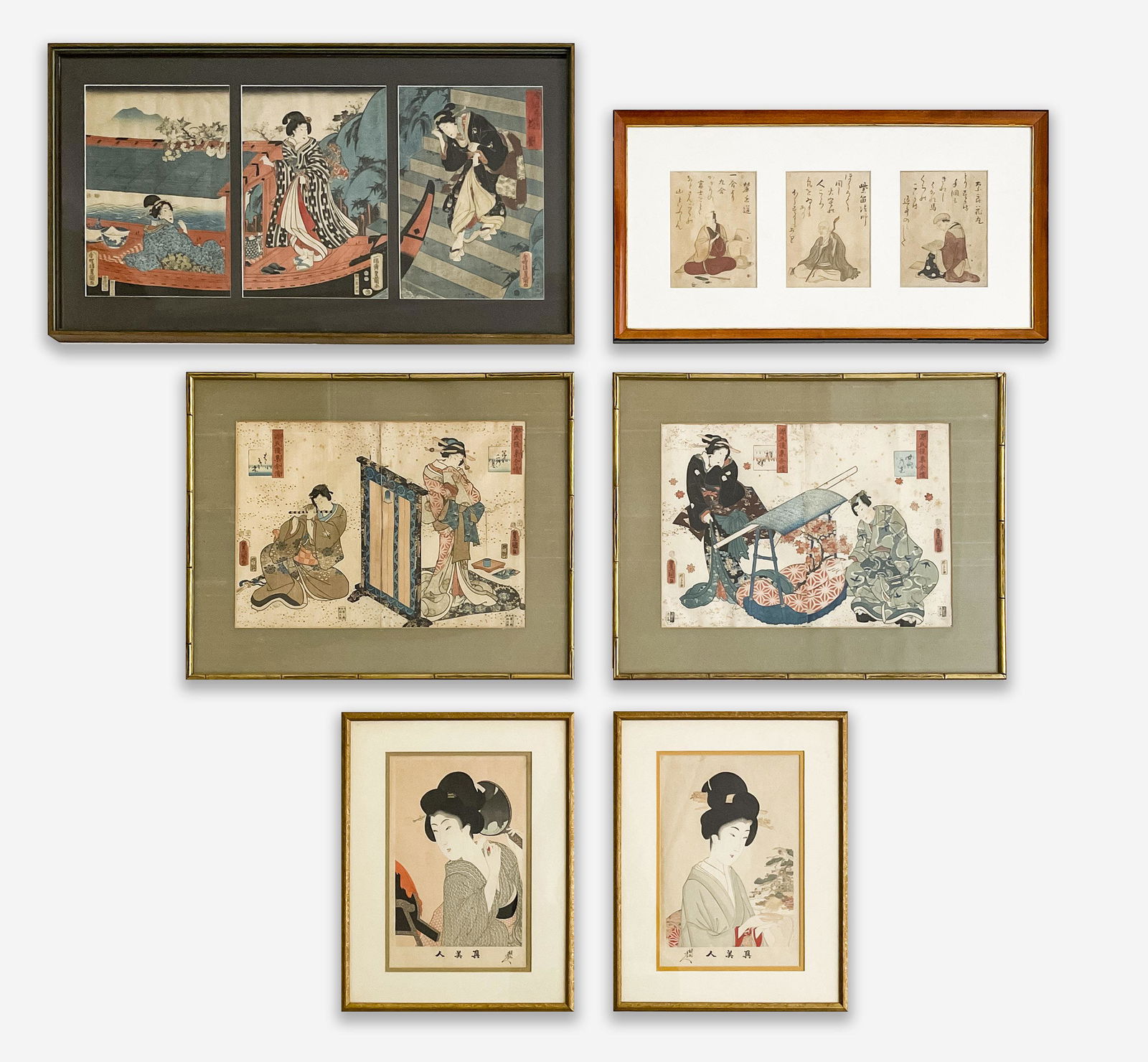Group of Japanese Woodblock Prints (1 of 9)
