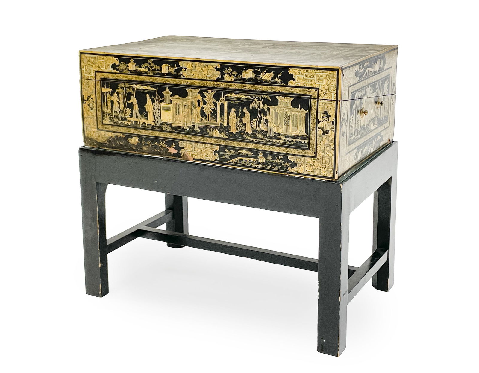 Chinese Export Lacquer Writing Box (1 of 5)