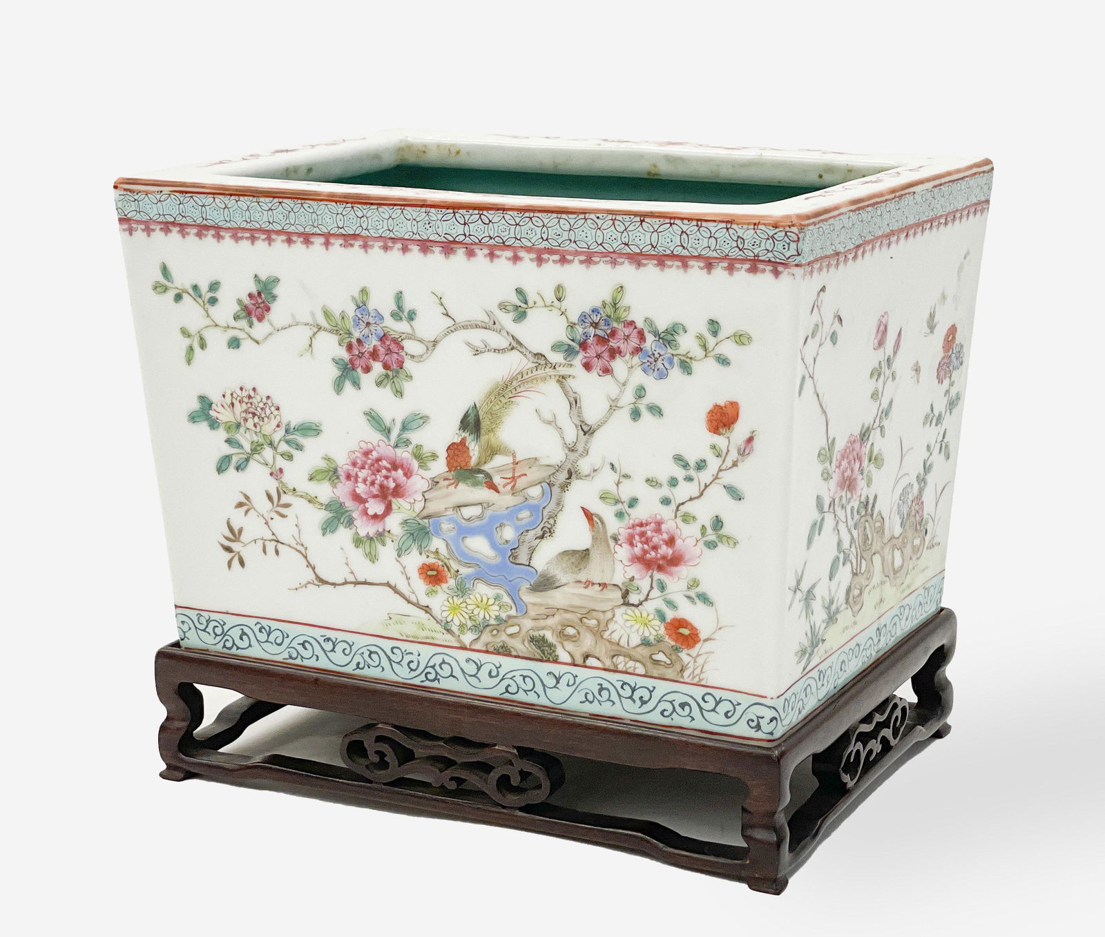 Chinese Porcelain Famille Rose Jardiniere (1 of 4)