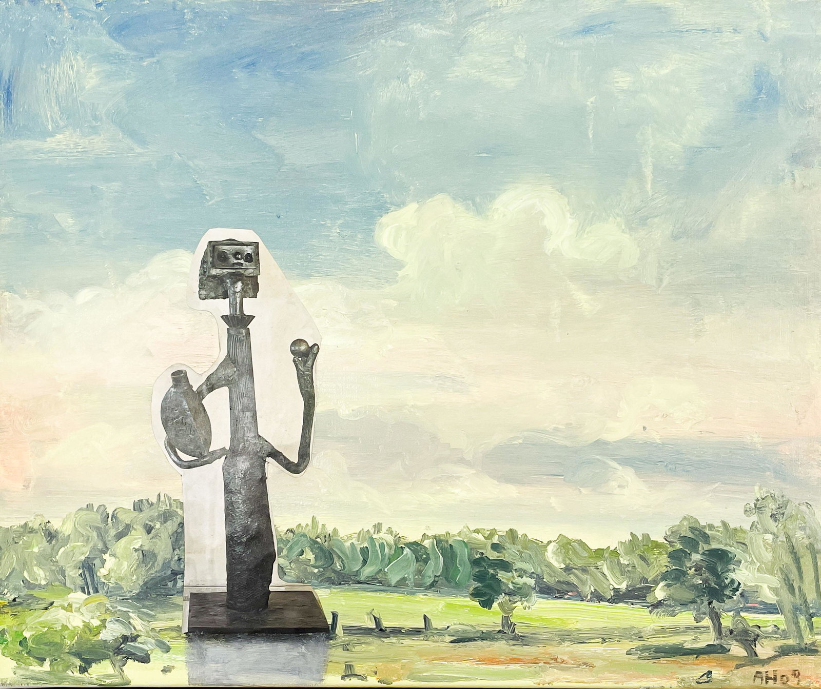 Anton Henning - Picasso in Manker No. 3: Lot 77 Anton Henning German (b. 1964) Picasso in Manker No. 3 (2009) oil on canvas signed lower right 18 3/4 23 1/2 inches Provenance: Haunch of Venison, London gallery label verso