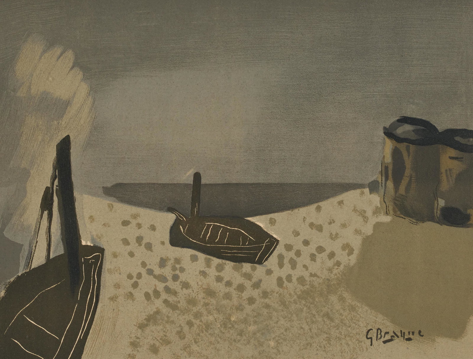 Georges Braque - Seashore with Boats (1 of 3)