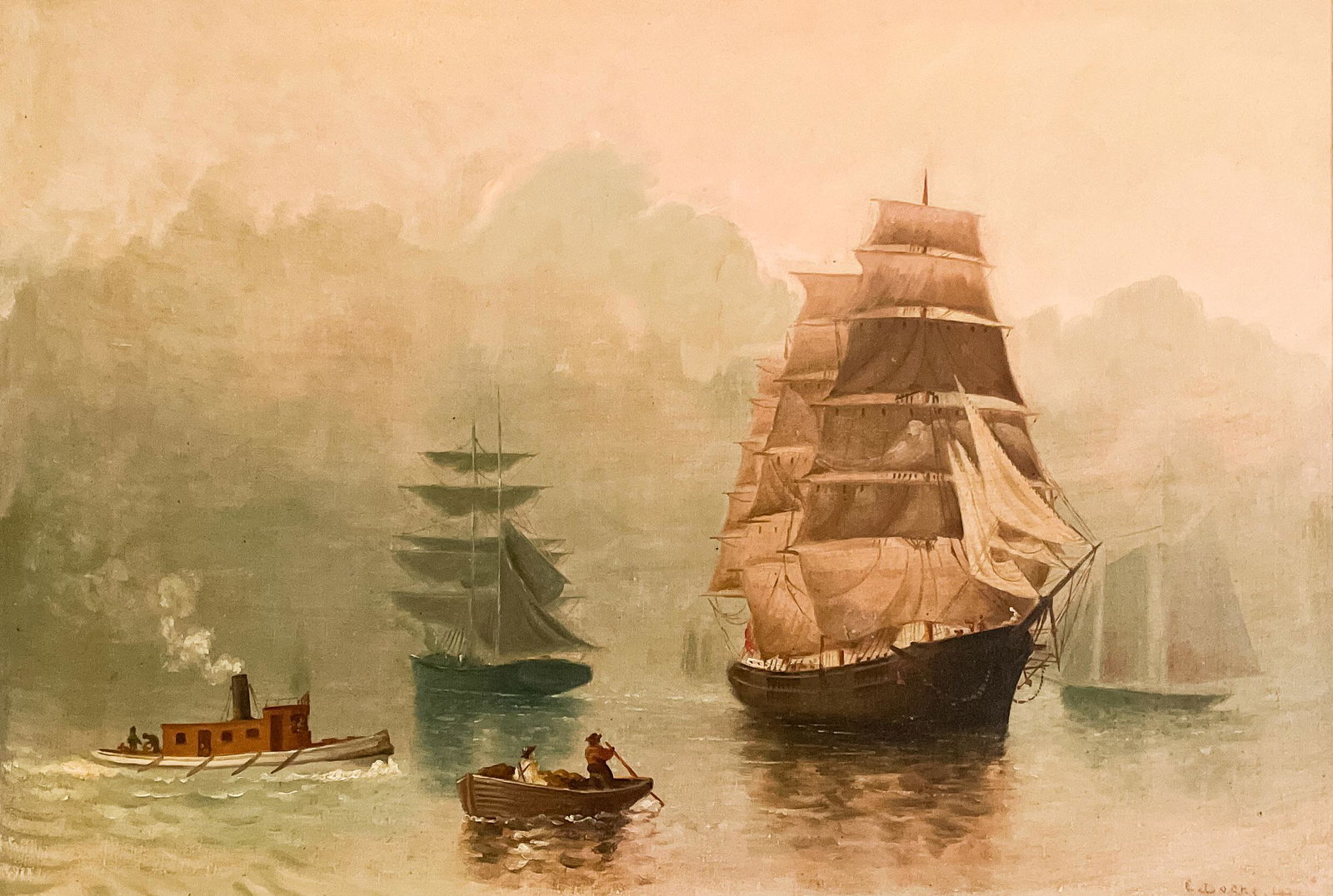 Edwin Locke - Untitled (Ships in Calm Water) (1 of 5)