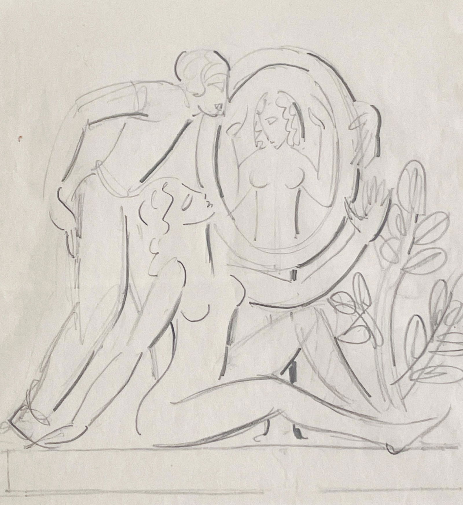 Eric Gill - Study for Artist and Model (1 of 5)