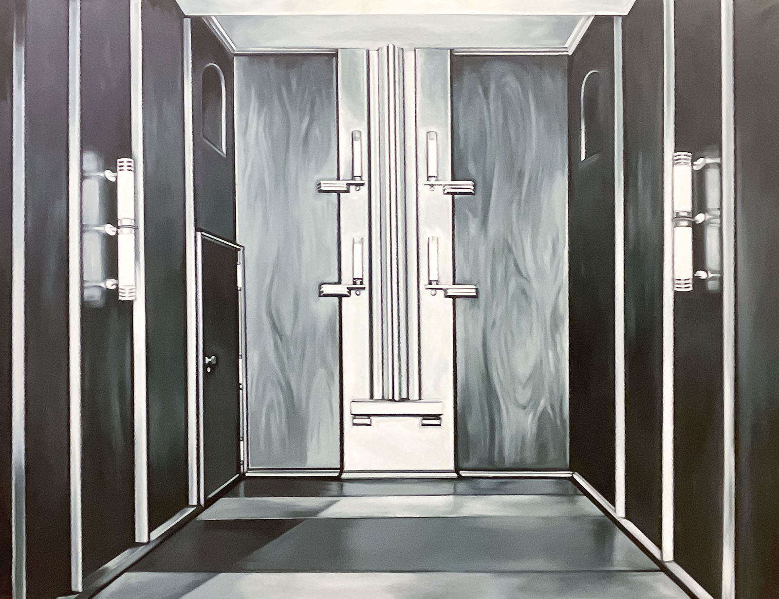 Lowell Nesbitt - Luxemburg Room: Lot 87 Lowell Nesbitt American (1933-1993) Luxemburg Room (1971) oil on canvas signed verso 65 x 85 inches Provenance: From the Estate of Lowell Nesbitt