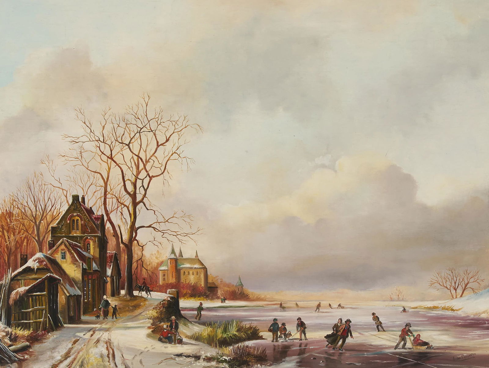Johann Hendrik Haanstra - Dutch Winter Skating (1 of 2)