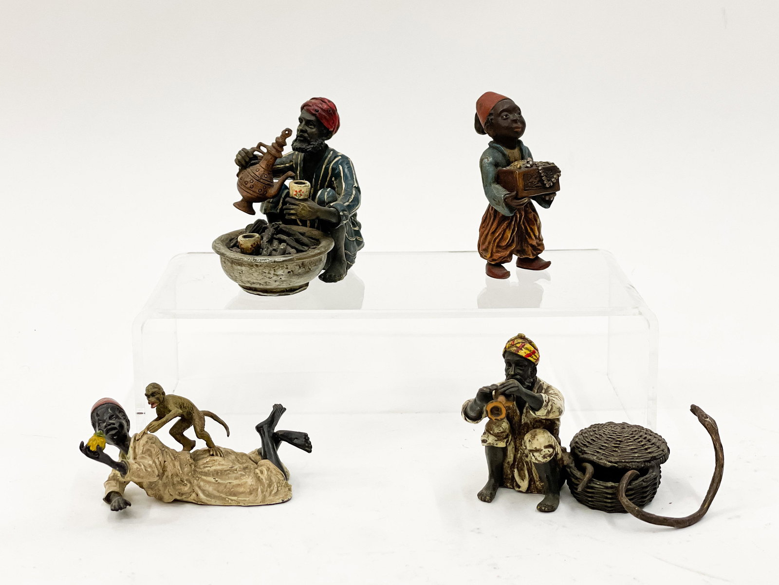 Franz Bergman - Group of 4 Cold-Painted Bronze Figures (1 of 4)