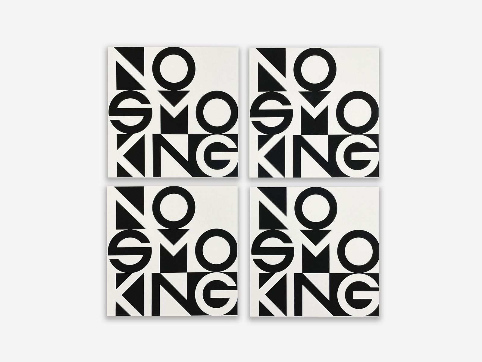 George Maciunas - No Smoking, group of 4 (1 of 2)