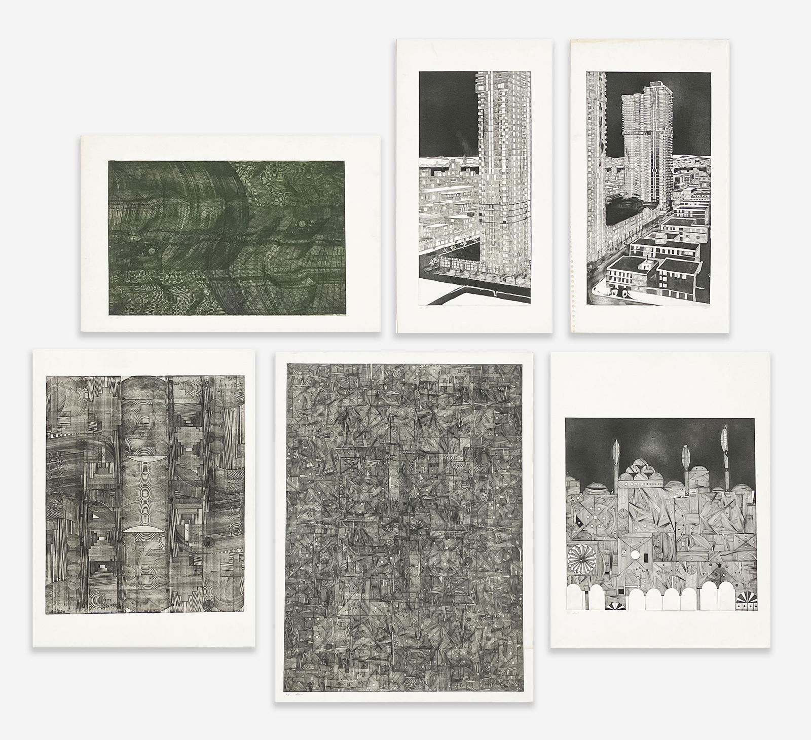 Unknown Artist - Group of 6 Works on Paper (1 of 8)