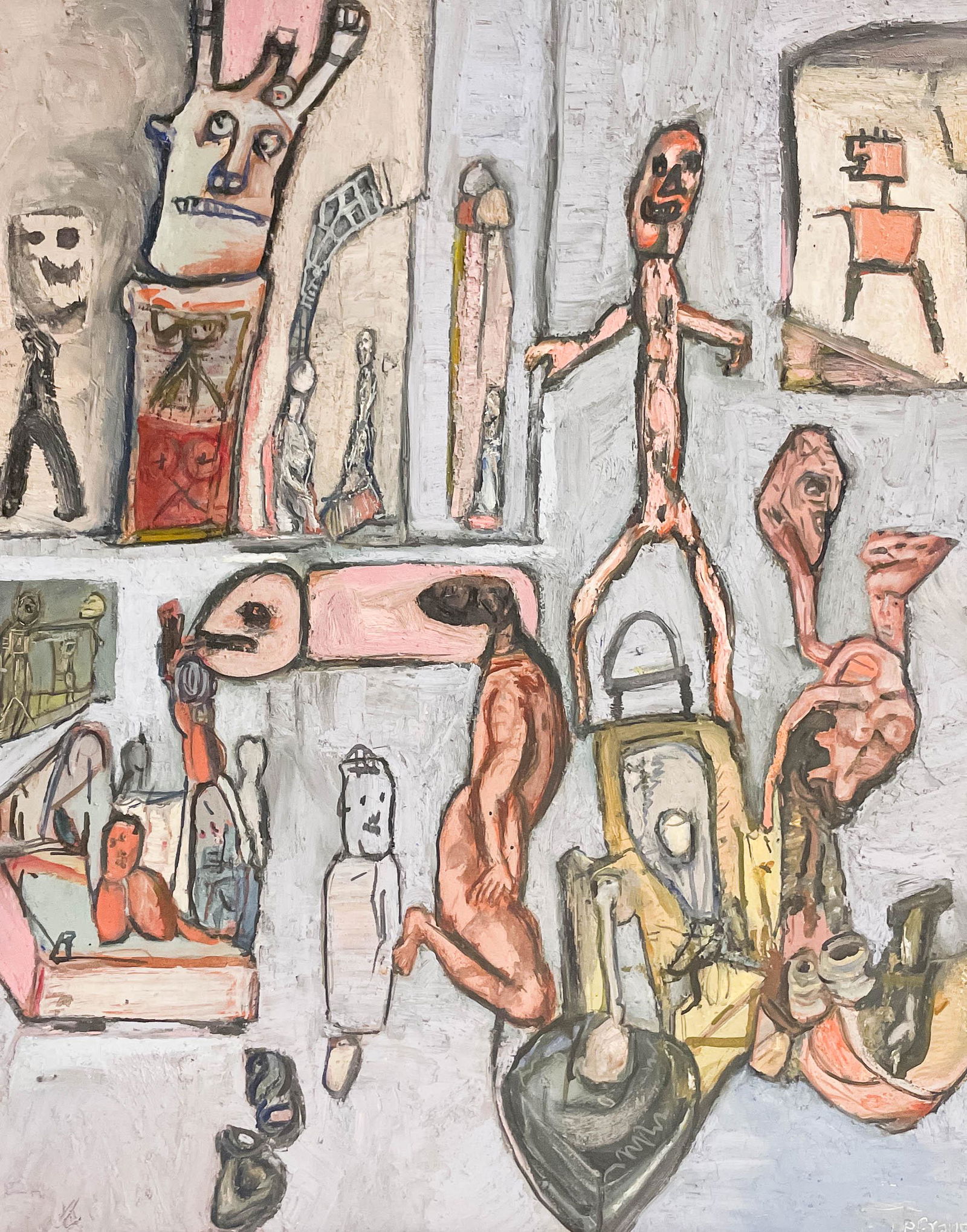 Erwin Pfrang - Untitled (Figures and Faces) (1 of 7)