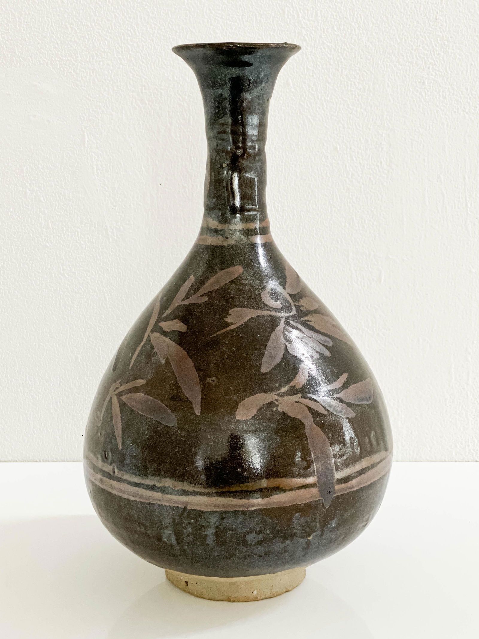Chinese Song Style Black and Russet Glazed Ceramic Vase (1 of 4)