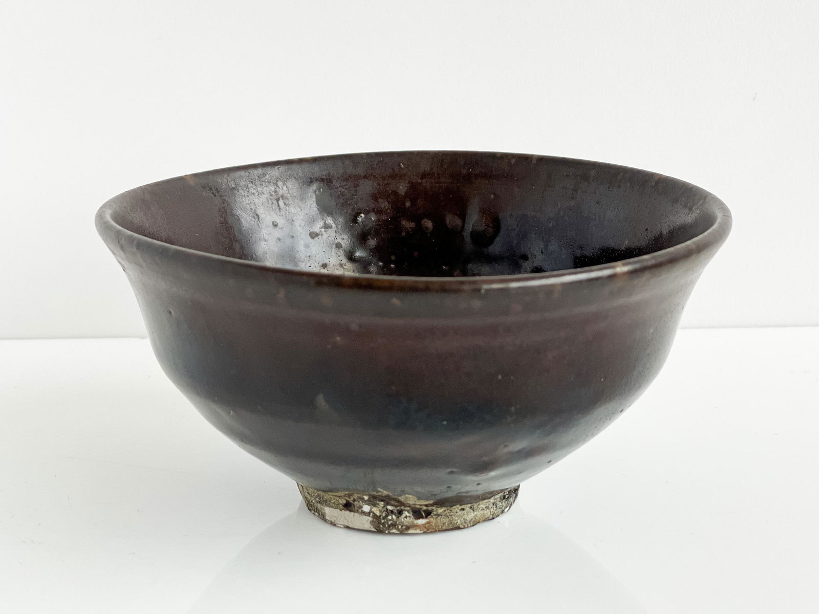 Chinese Black Glazed Ceramic Tea Bowl (1 of 6)